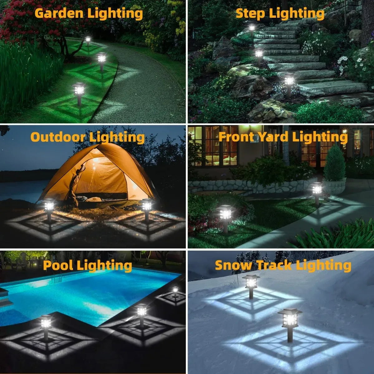 Japanese Style Grid Solar Pathway Lights - Image 26