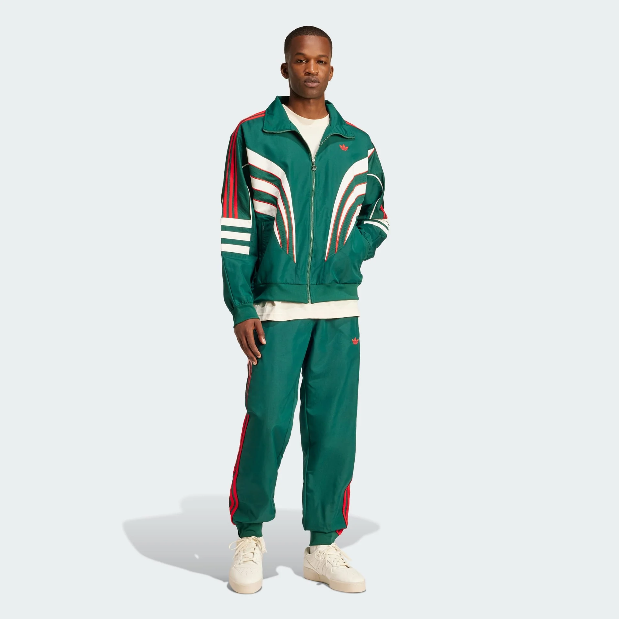 [jc9948] Mens adidas Green Atlanta Track Top - Image 4