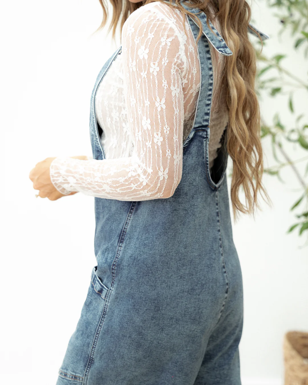 Jett Pocket Denim Romper - Image 10