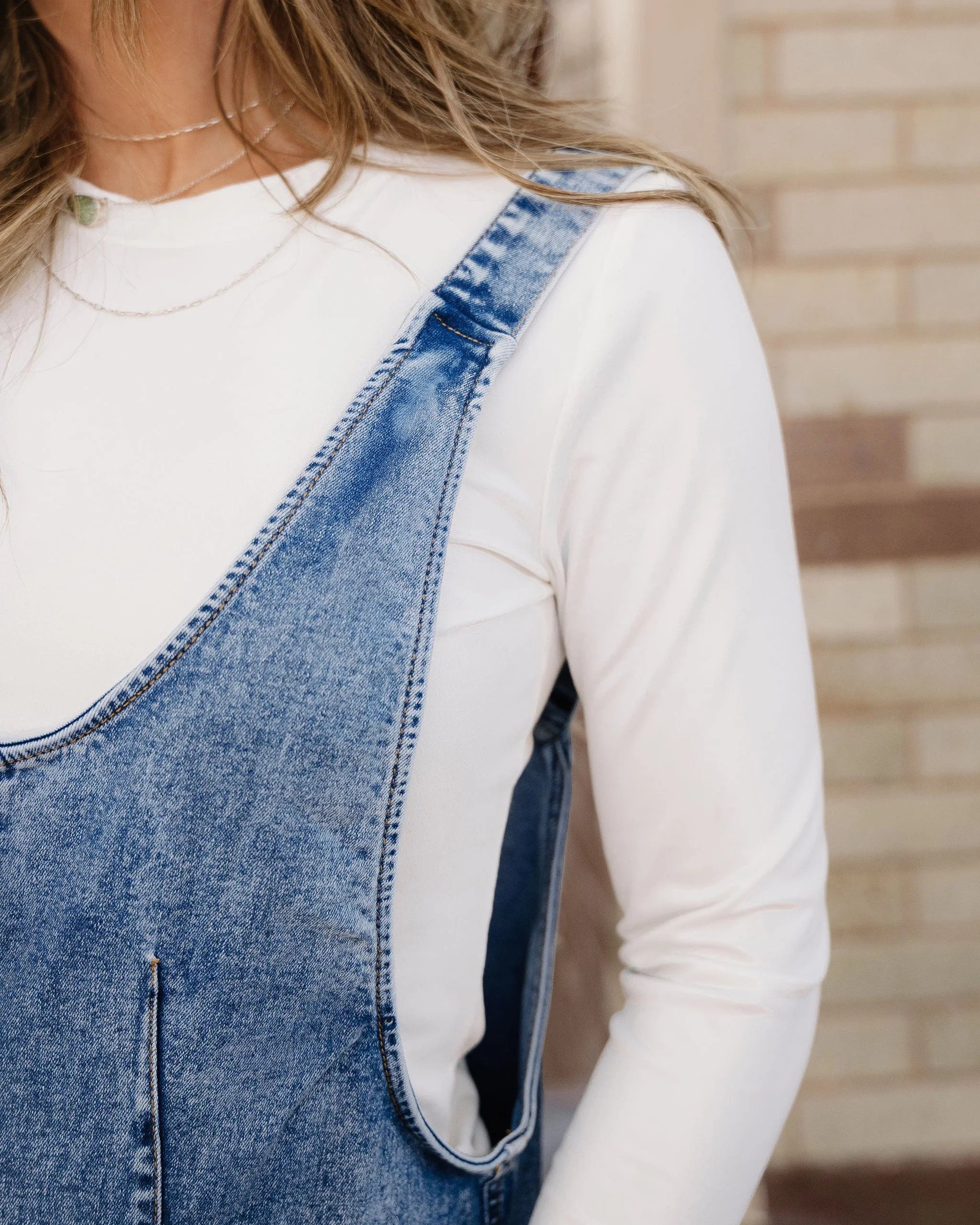 Jett Pocket Denim Romper - Image 4