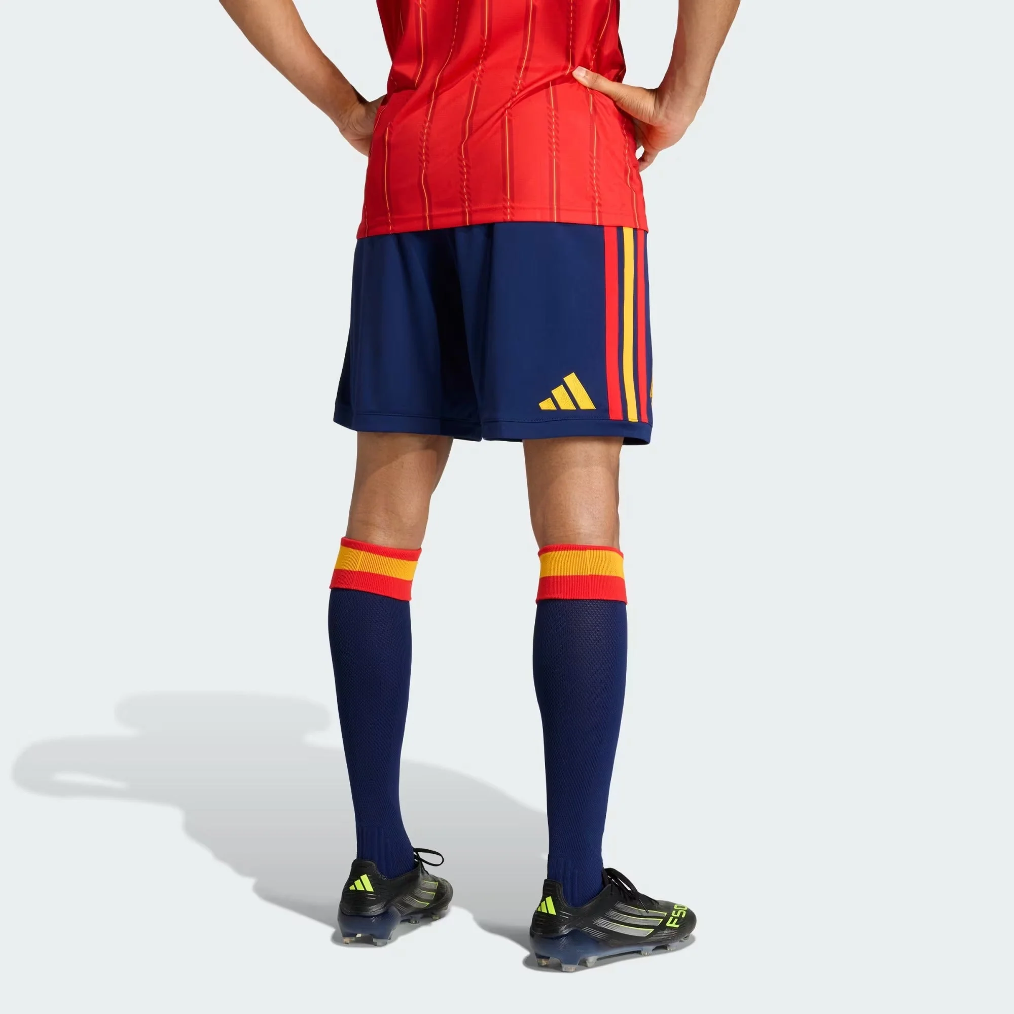 [jn4396] Mens Adidas Rfef Spain Home Shorts - Dark Blue - Image 4