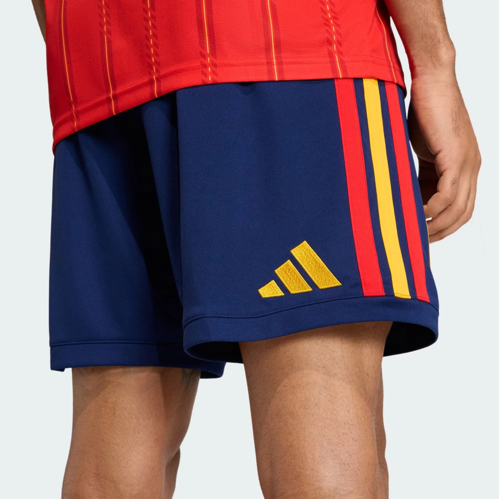 [jn4396] Mens Adidas Rfef Spain Home Shorts - Dark Blue - Image 6