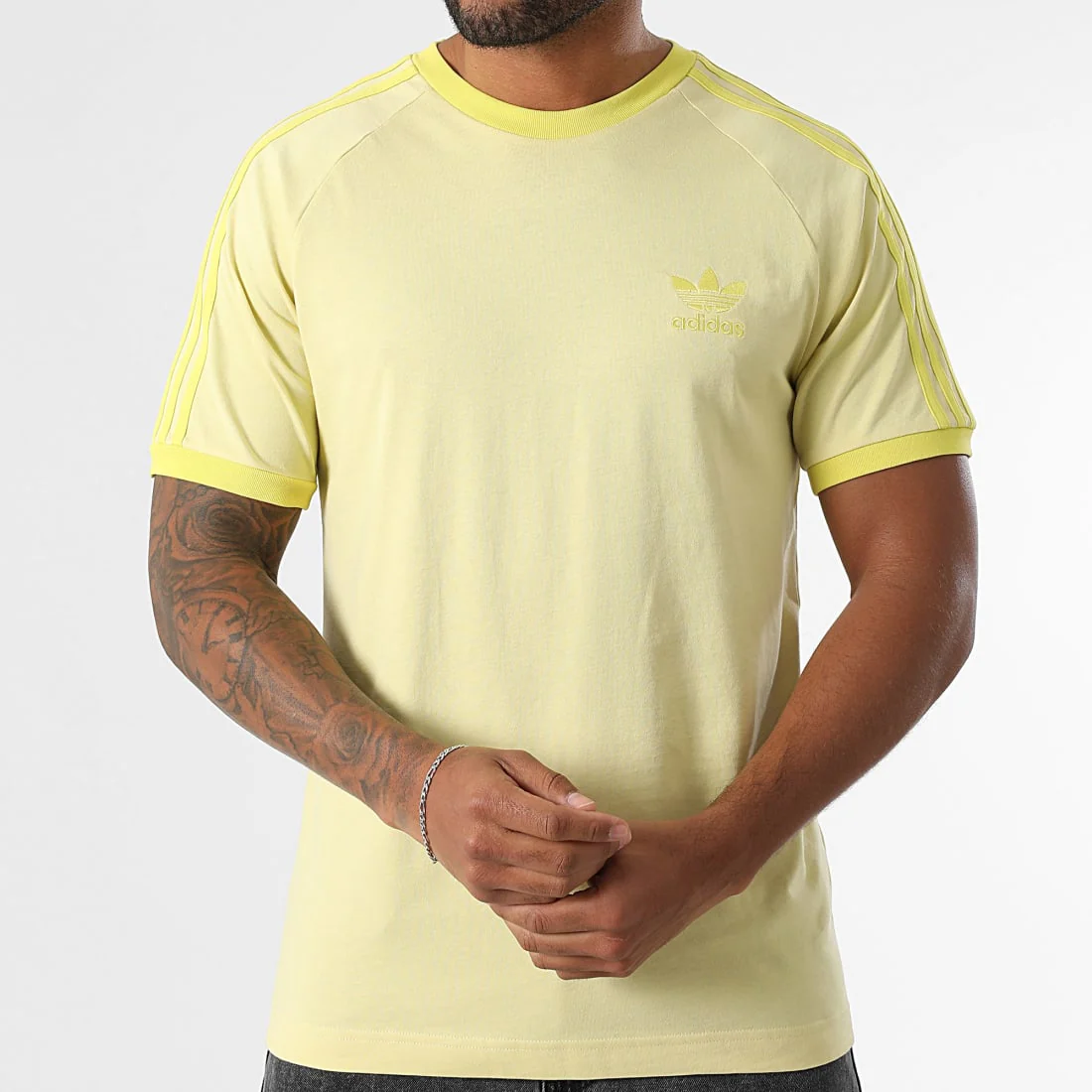[jn7021] Mens adidas Originals Adicolor Classics 3-stripes T-shirt - Image 3