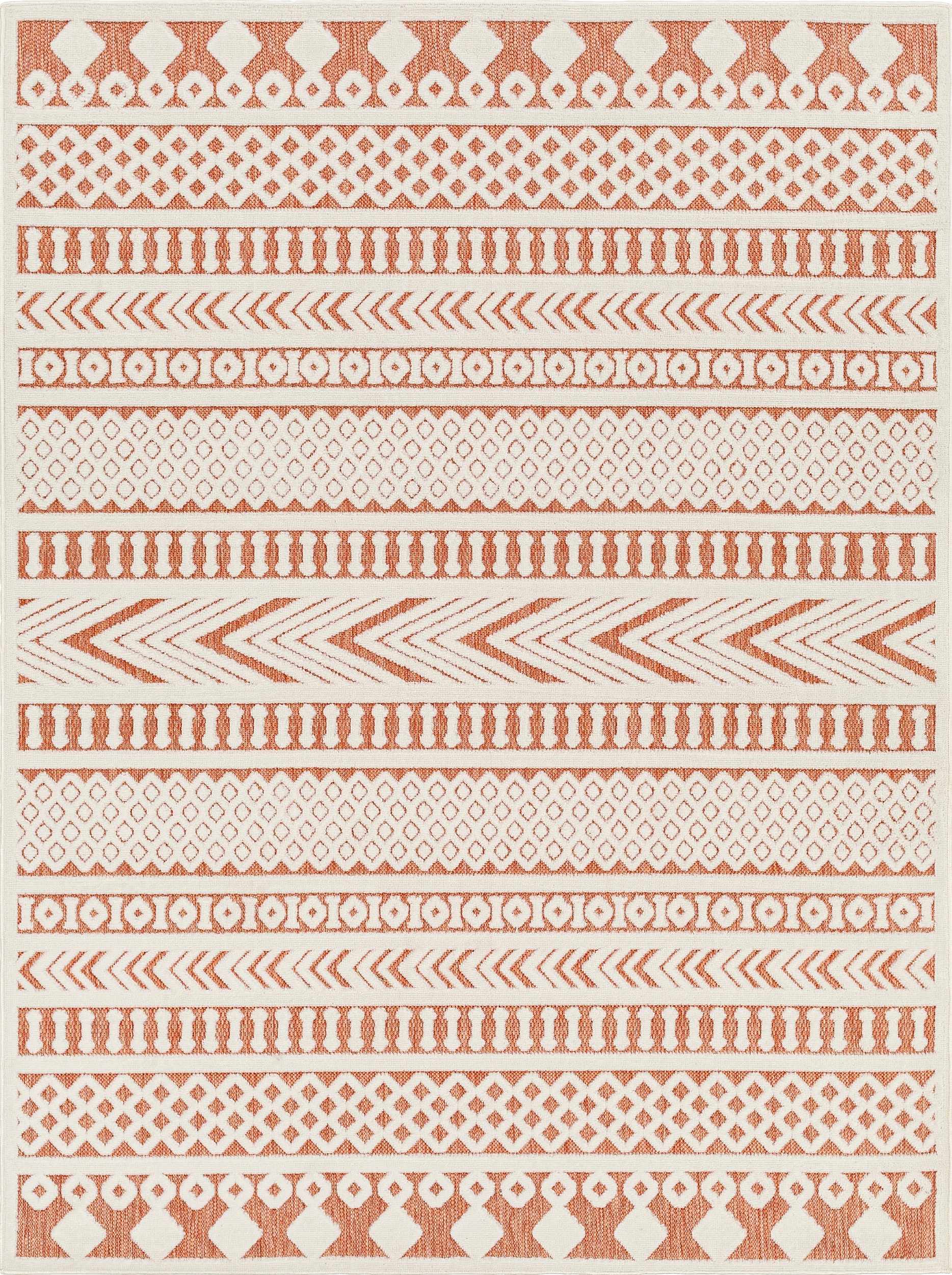 Jove Orange Outdoor Rug - Clearance