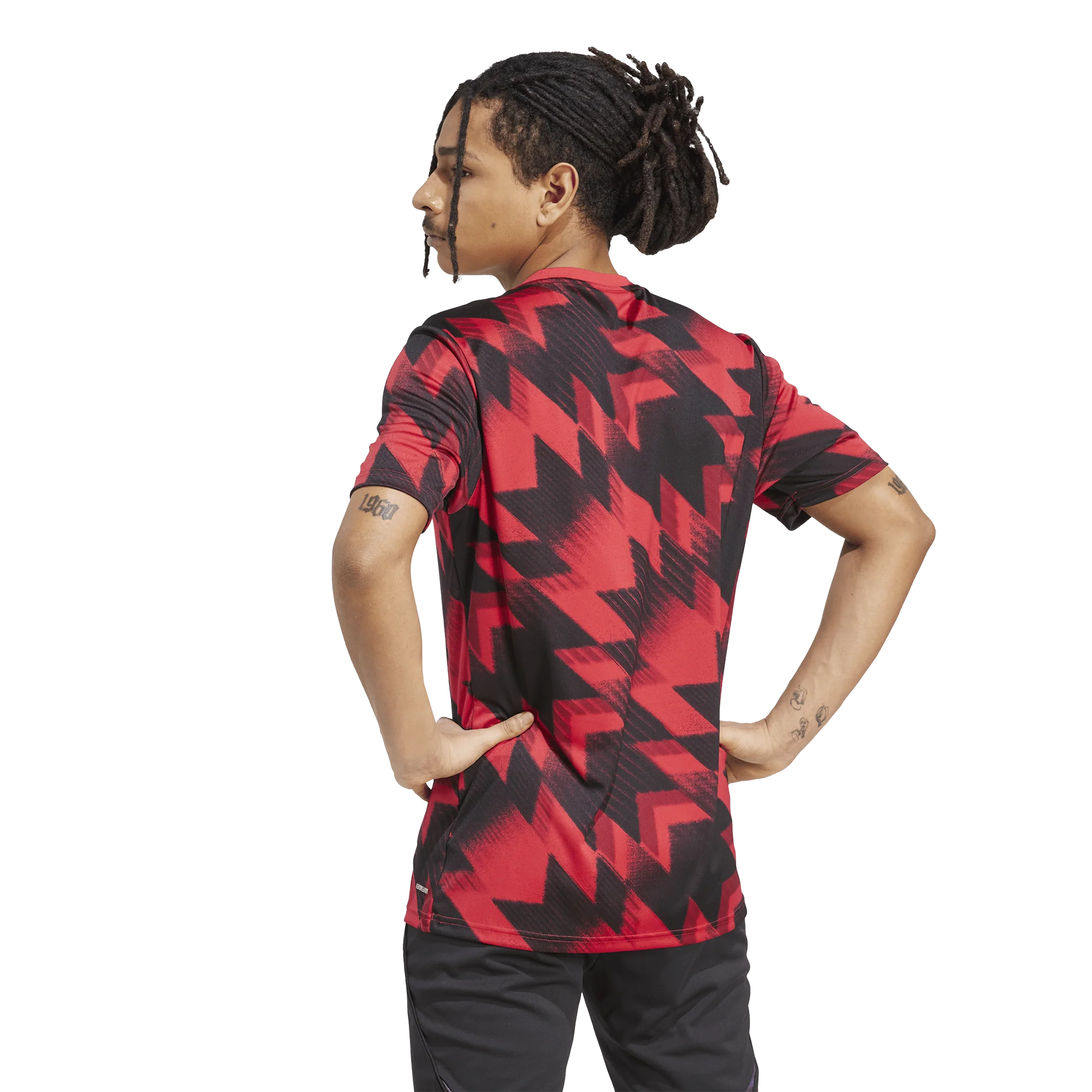 [jp3233] Mens adidas Red Manchester United 25/26 Pre-match Jersey - Image 2