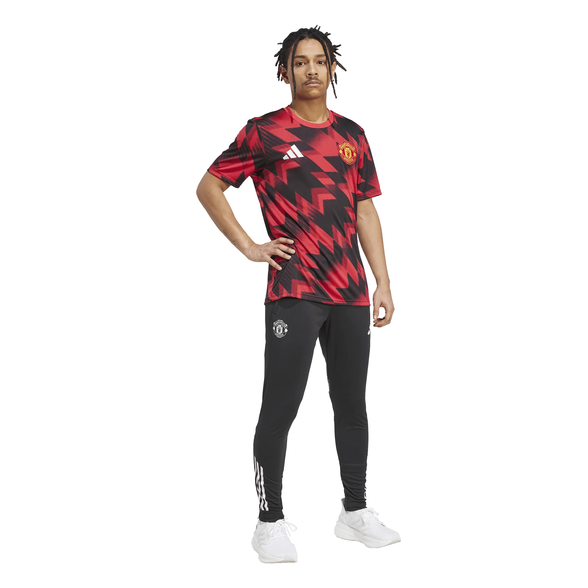 [jp3233] Mens adidas Red Manchester United 25/26 Pre-match Jersey - Image 6
