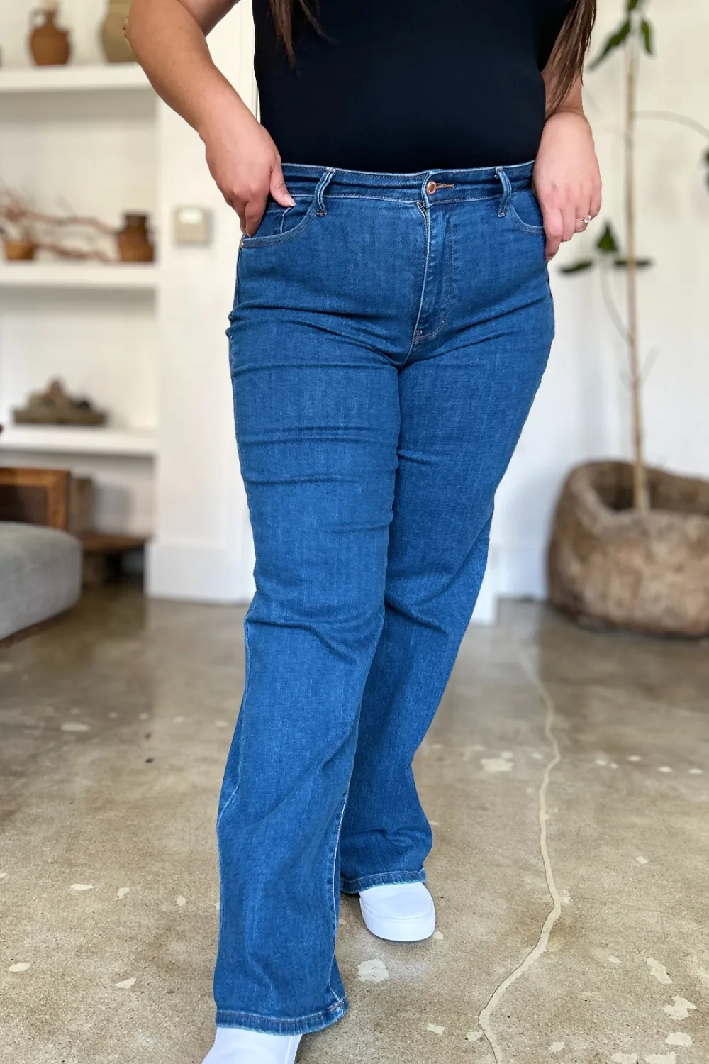 Judy Blue Full Size High Rise Straight Jeans - Image 4