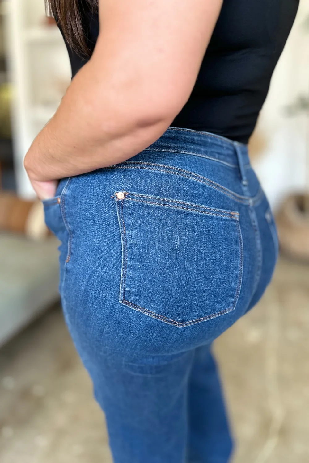 Judy Blue Full Size High Rise Straight Jeans - Image 6