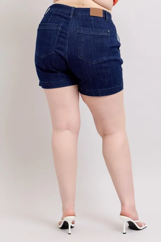 Judy Blue Full Size High Waist Denim Shorts Plus Size - Image 11