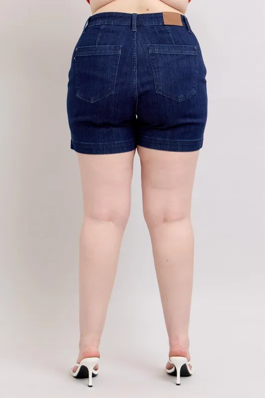 Judy Blue Full Size High Waist Denim Shorts Plus Size - Image 12