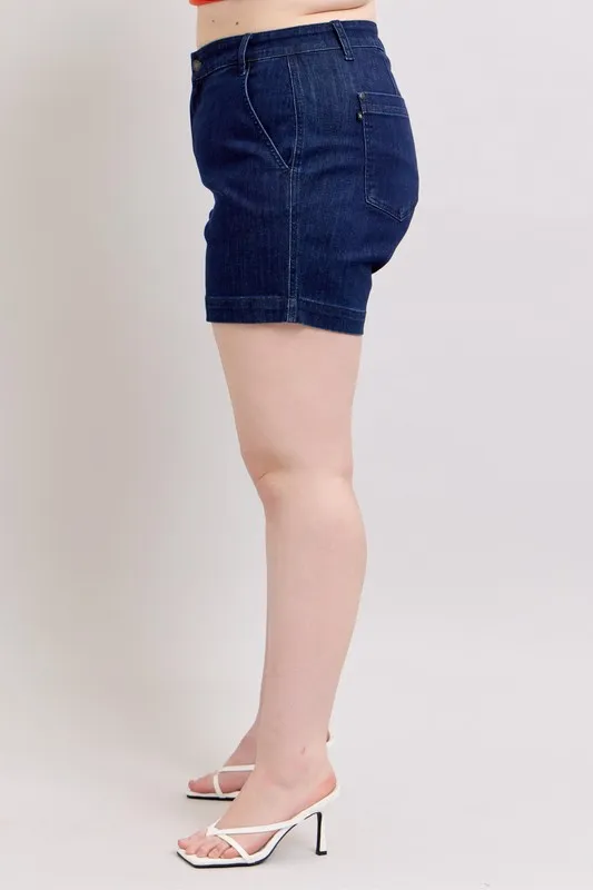 Judy Blue Full Size High Waist Denim Shorts Plus Size - Image 16