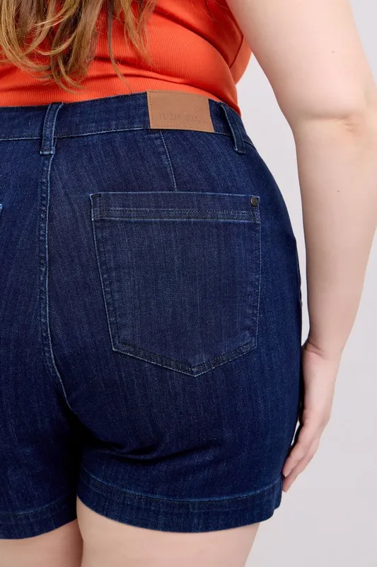 Judy Blue Full Size High Waist Denim Shorts Plus Size - Image 17