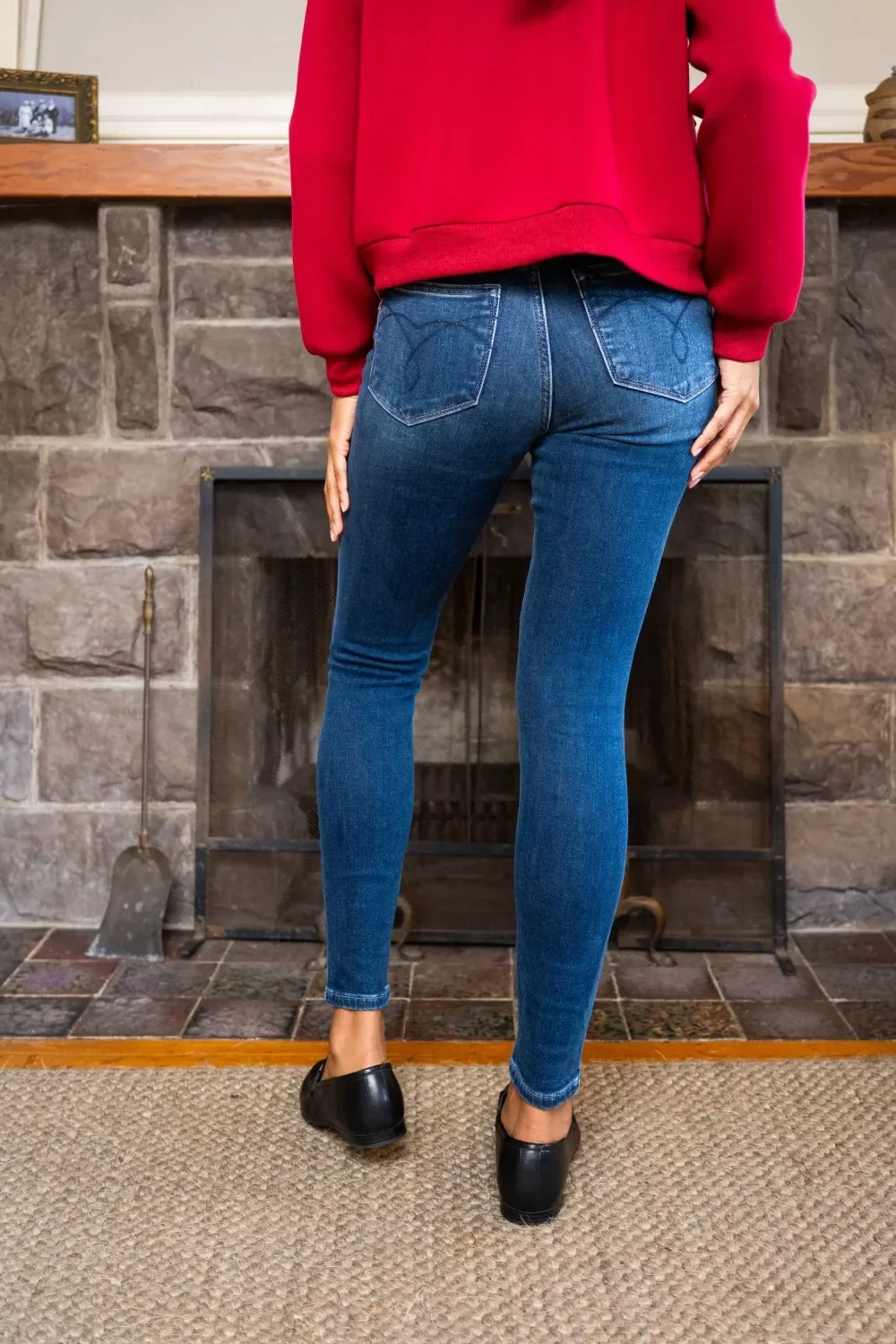 Judy Blue Full Size Washed Thermal Skinny Jeans Plus Size - Image 6