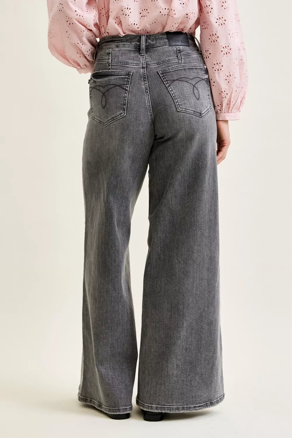 Judy Blue Mid Rise Palazzo Split Back Yoke - Image 5