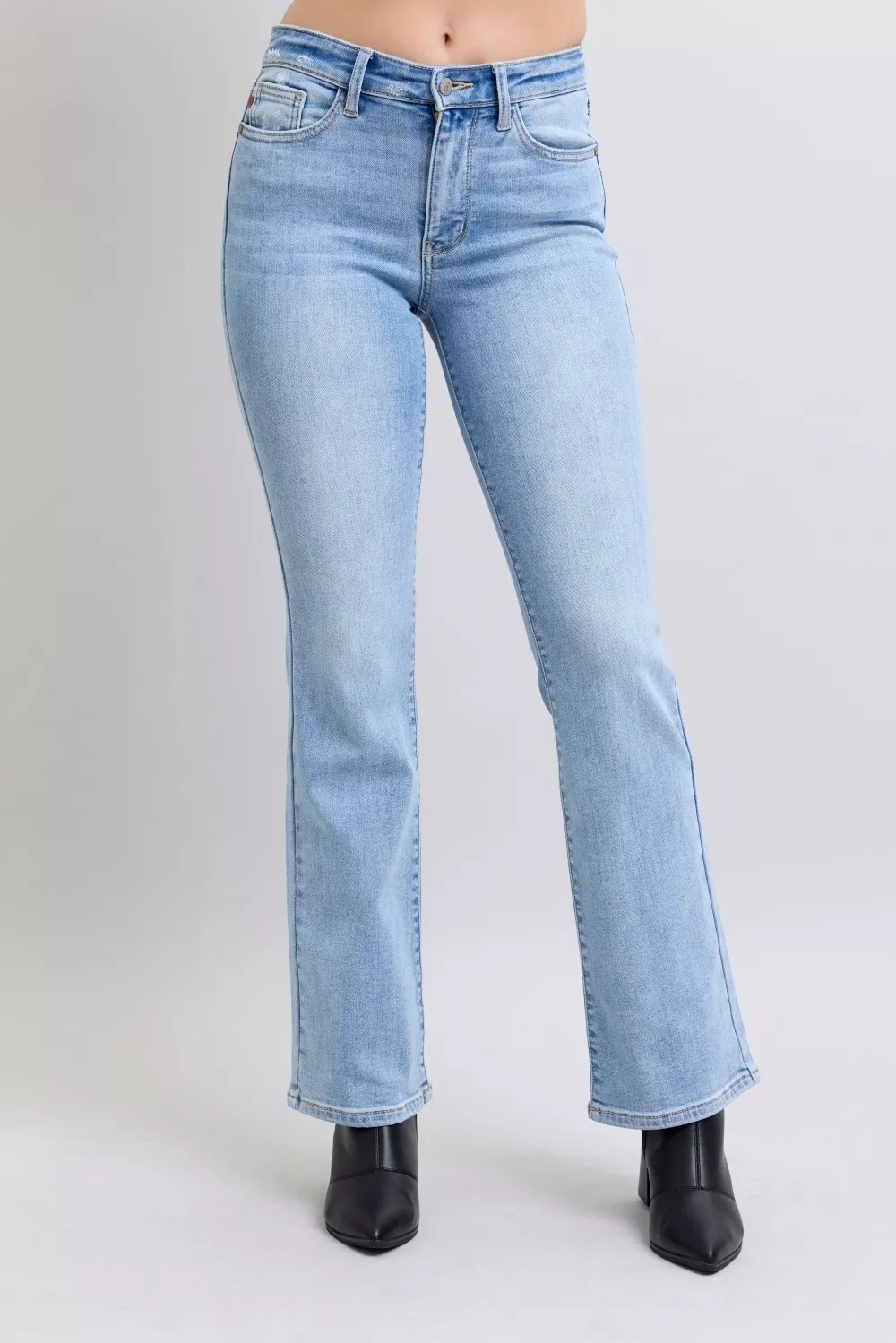 Judy Blue Mid Rise Thermal Bootcut Jeans - Image 8