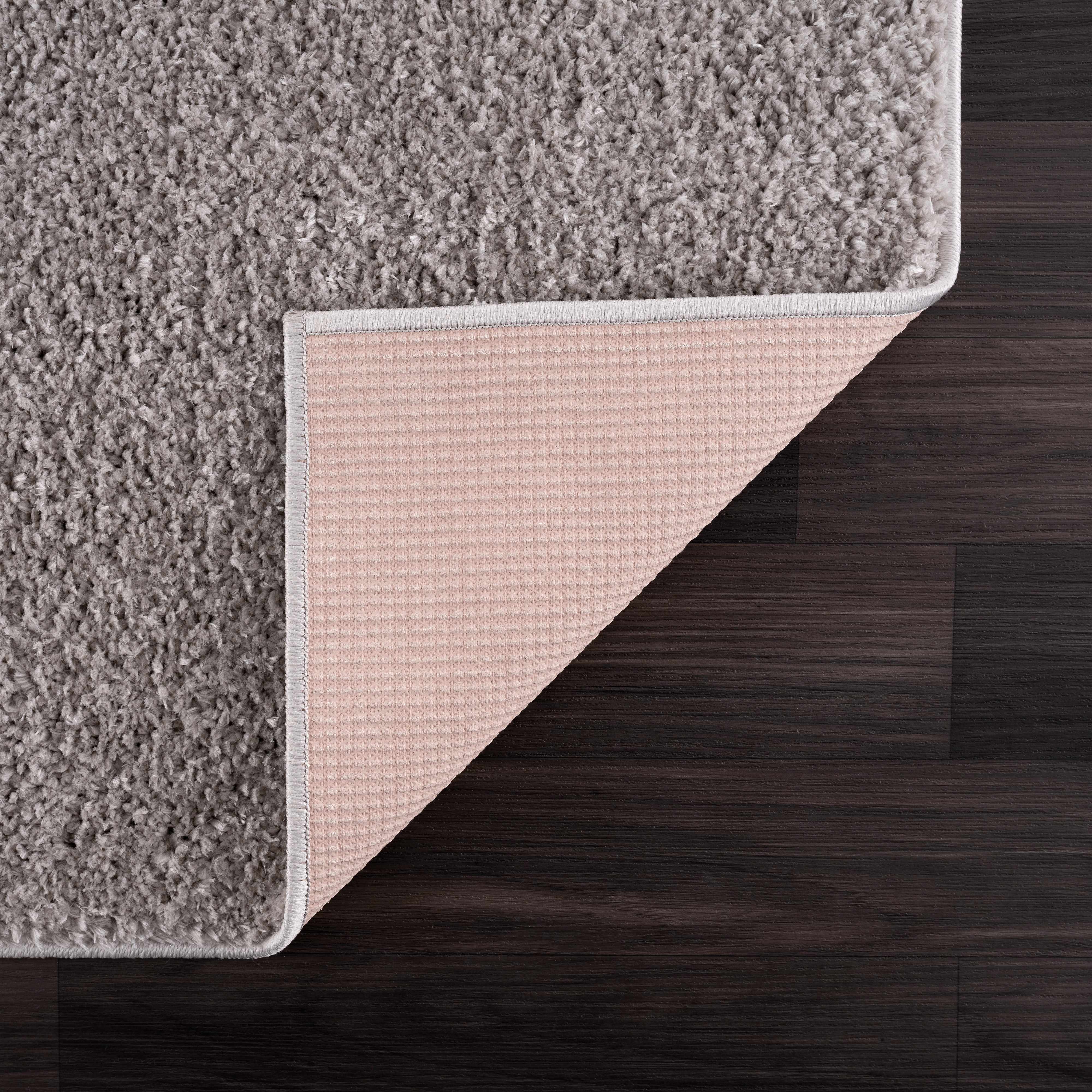 Judy Solid Gray Washable Shag Rug - Clearance - Image 6