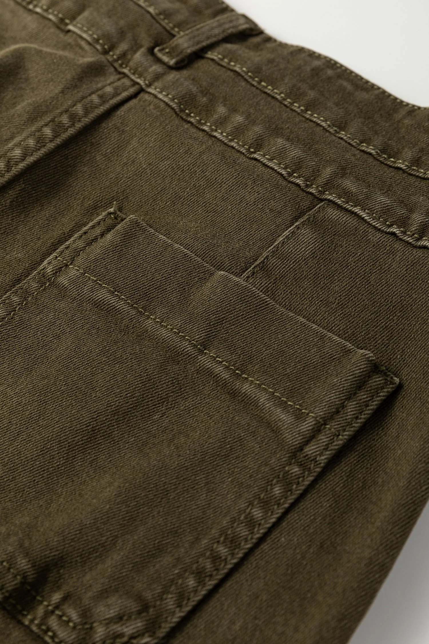 Jungle Green Double Waistband Loose Straight Jeans - Image 11
