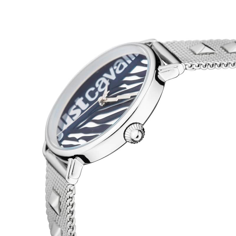 Just Cavalli JC1L077M0065 316L Stainless Steel Mineral Crystal Deployment Buckle Watch - Image 5