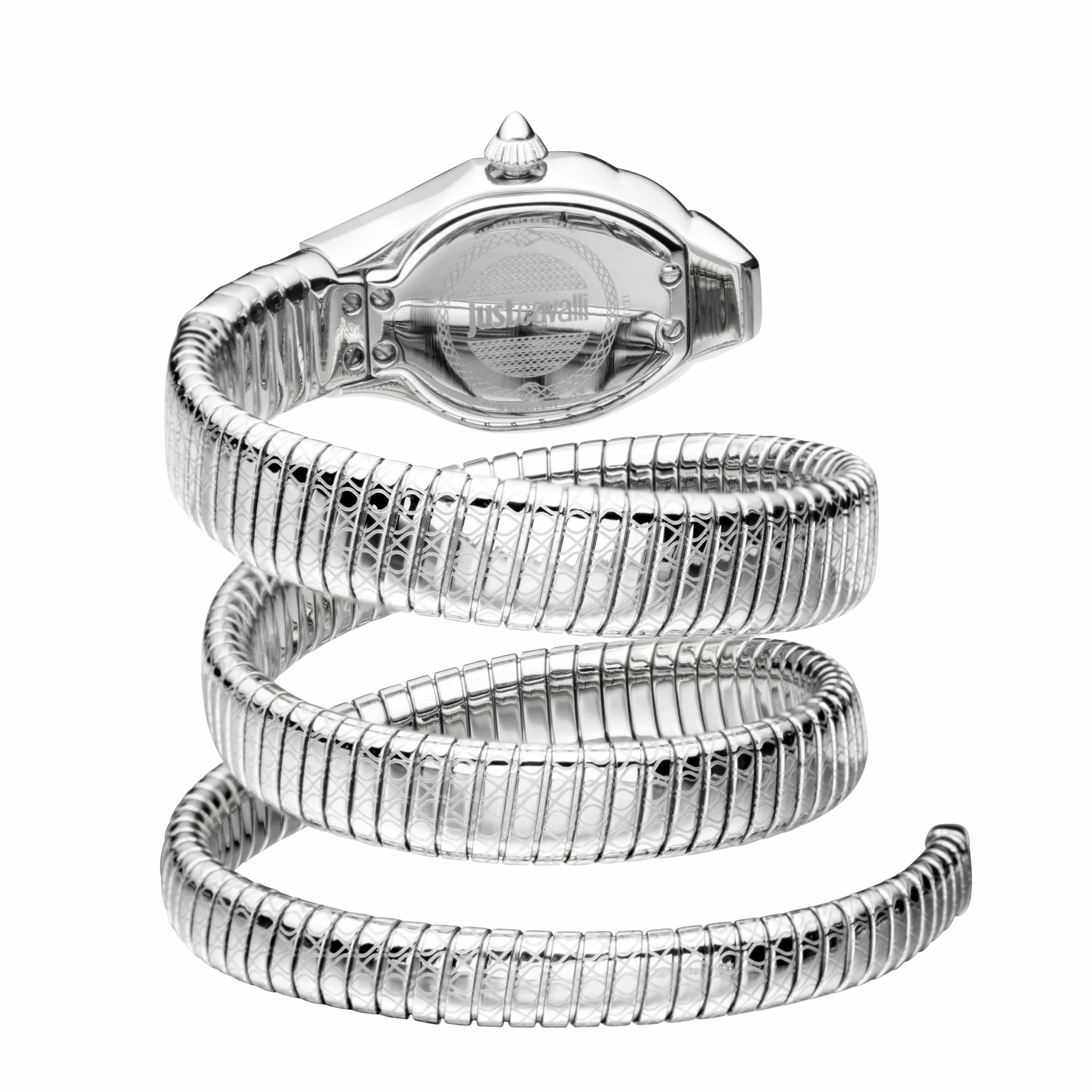 Just Cavalli Women's Just Glam EVO 1 Silver Dial Stainless Steel Bracelet Watch Jc1l112m0015 - Image 3