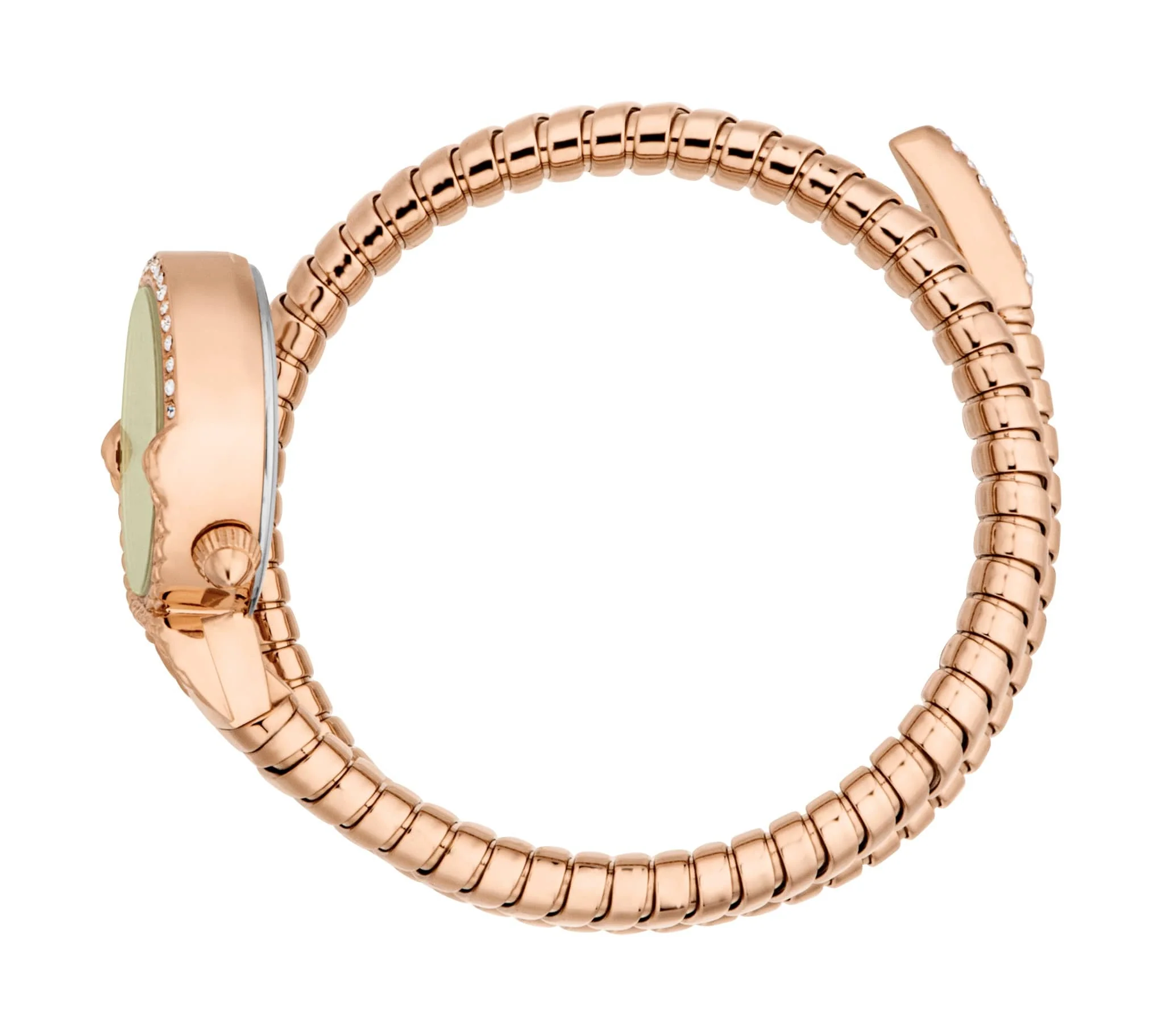 Just CAVALLI Womens's Snake Watch, Rose Gold Color Case, Olive Dial, Rose Gold Color Stainless Steel Bracelet Jc1l350m0045 - Image 2