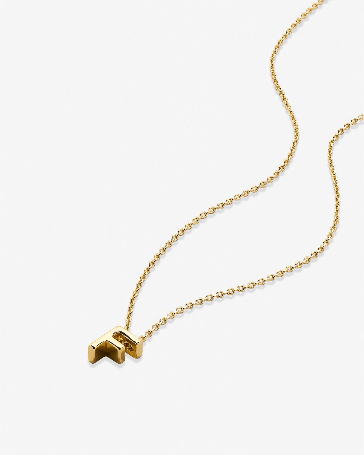 Just For You Initial Necklace — F - Image 4