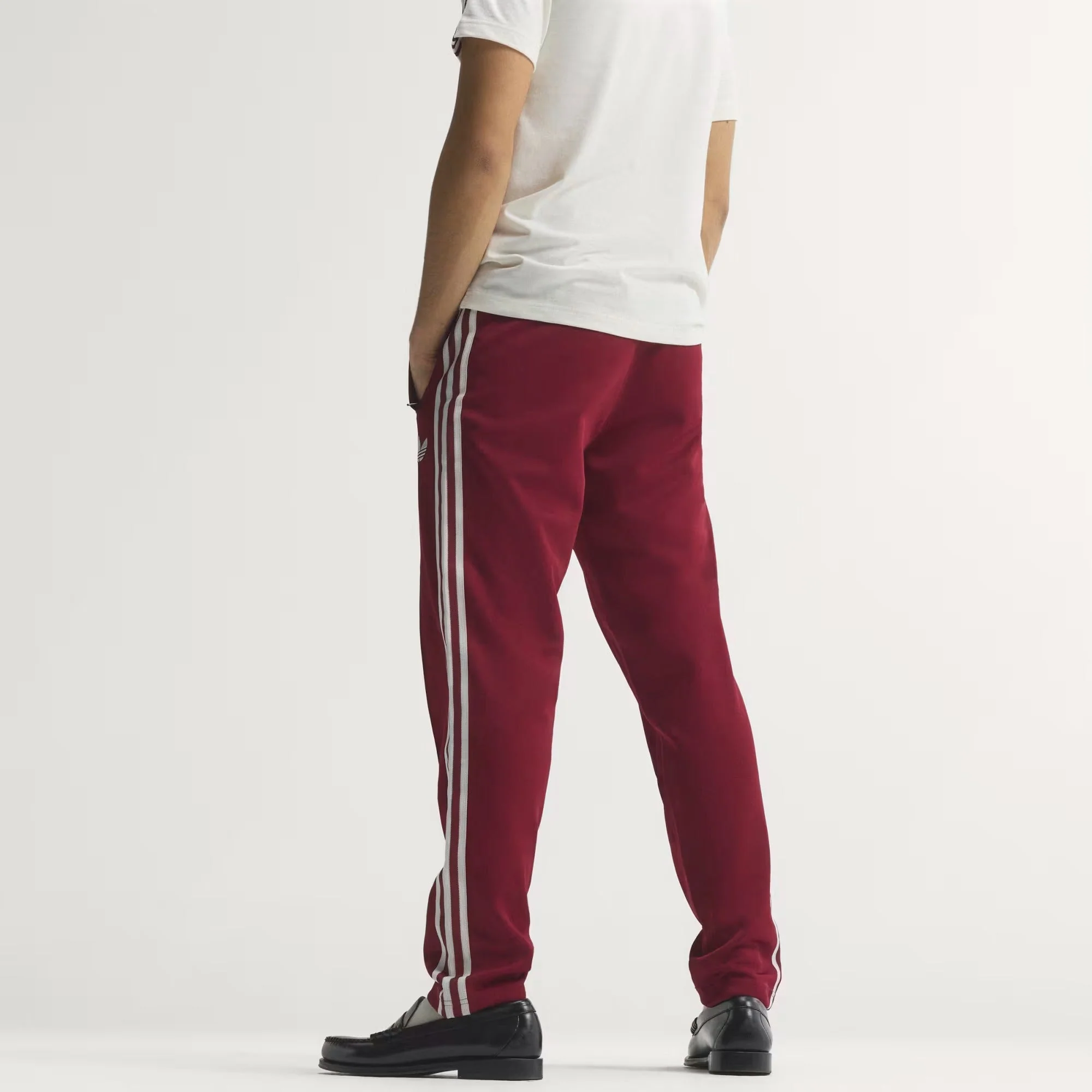 [jz2255] Mens Adidas Fef Spain Originals Track Pants - Team Coll Burgundy - Image 8