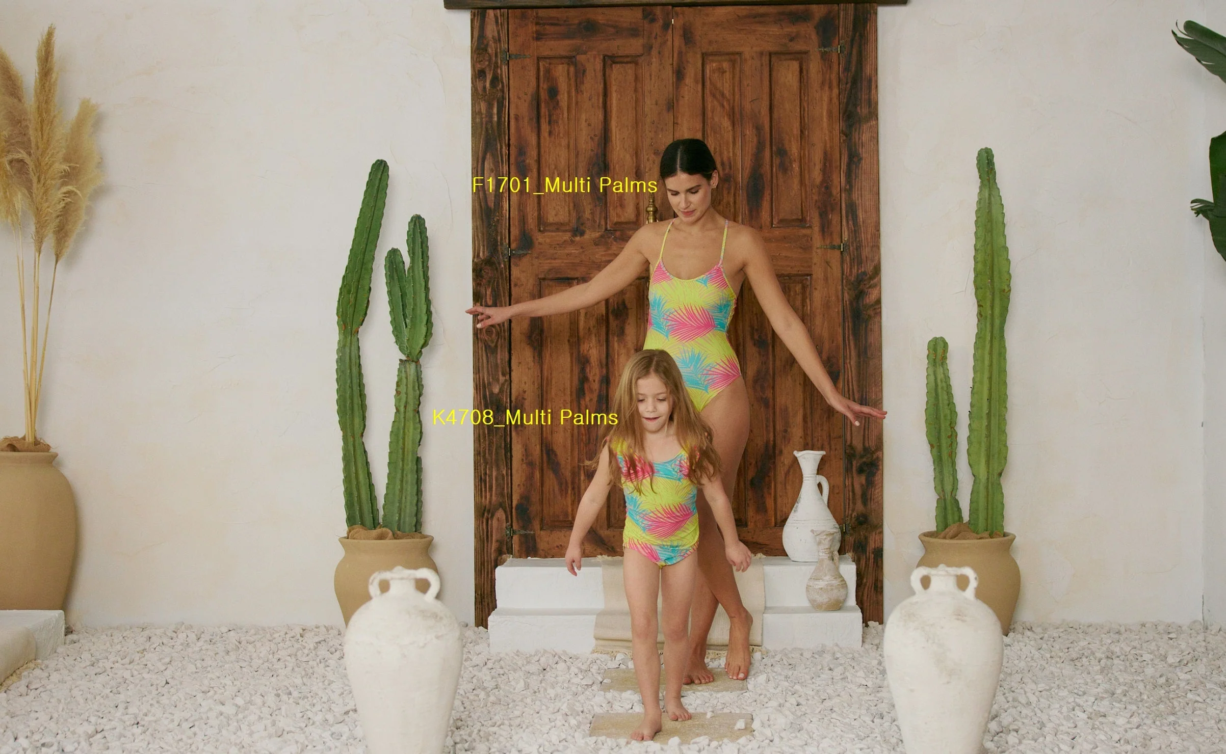Marina West K4708 One Piece Swimsuit (Multi Palms) - Image 4
