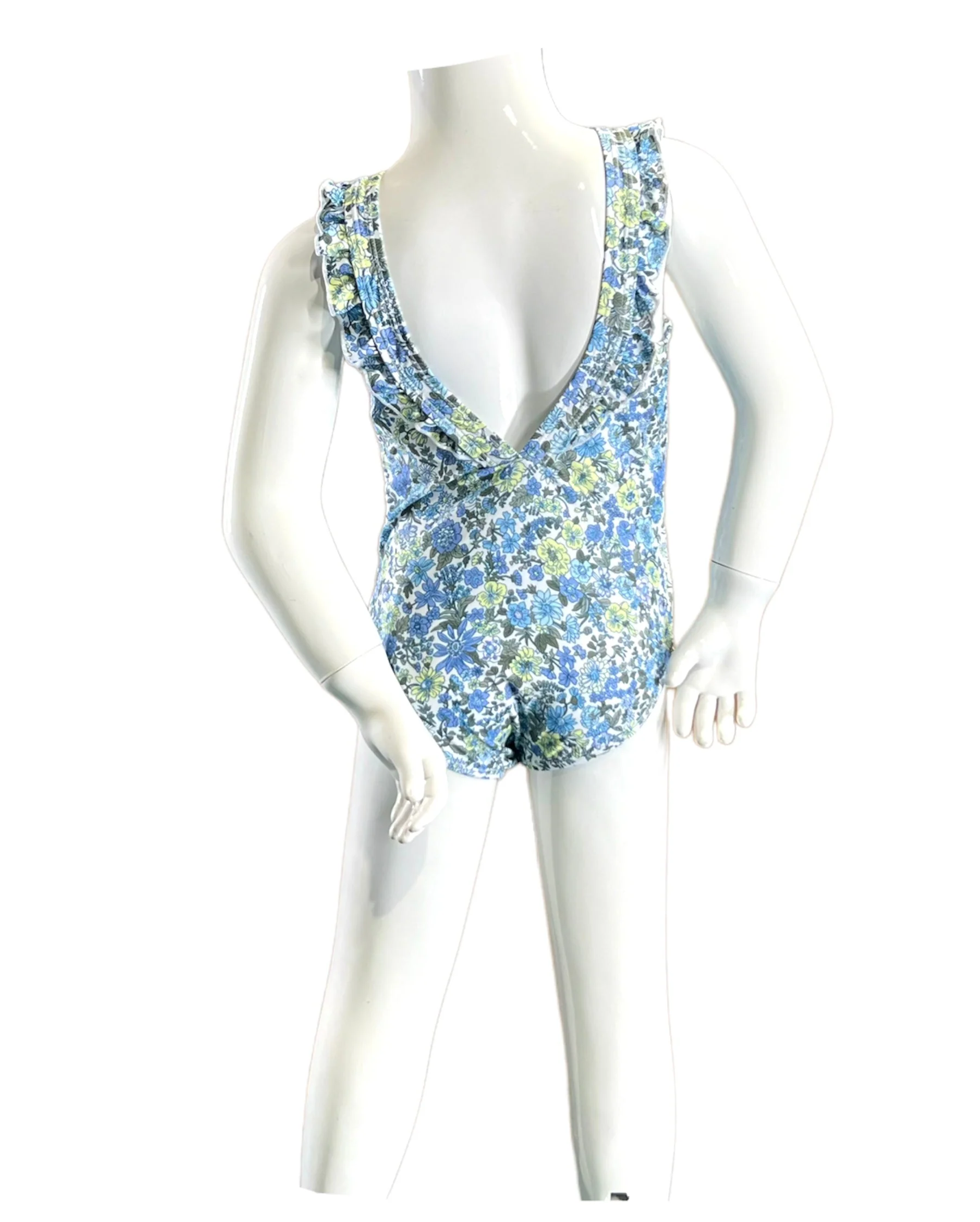 Marina West K4708 One Piece Swimsuit (Small Flowers Blue) - Image 3
