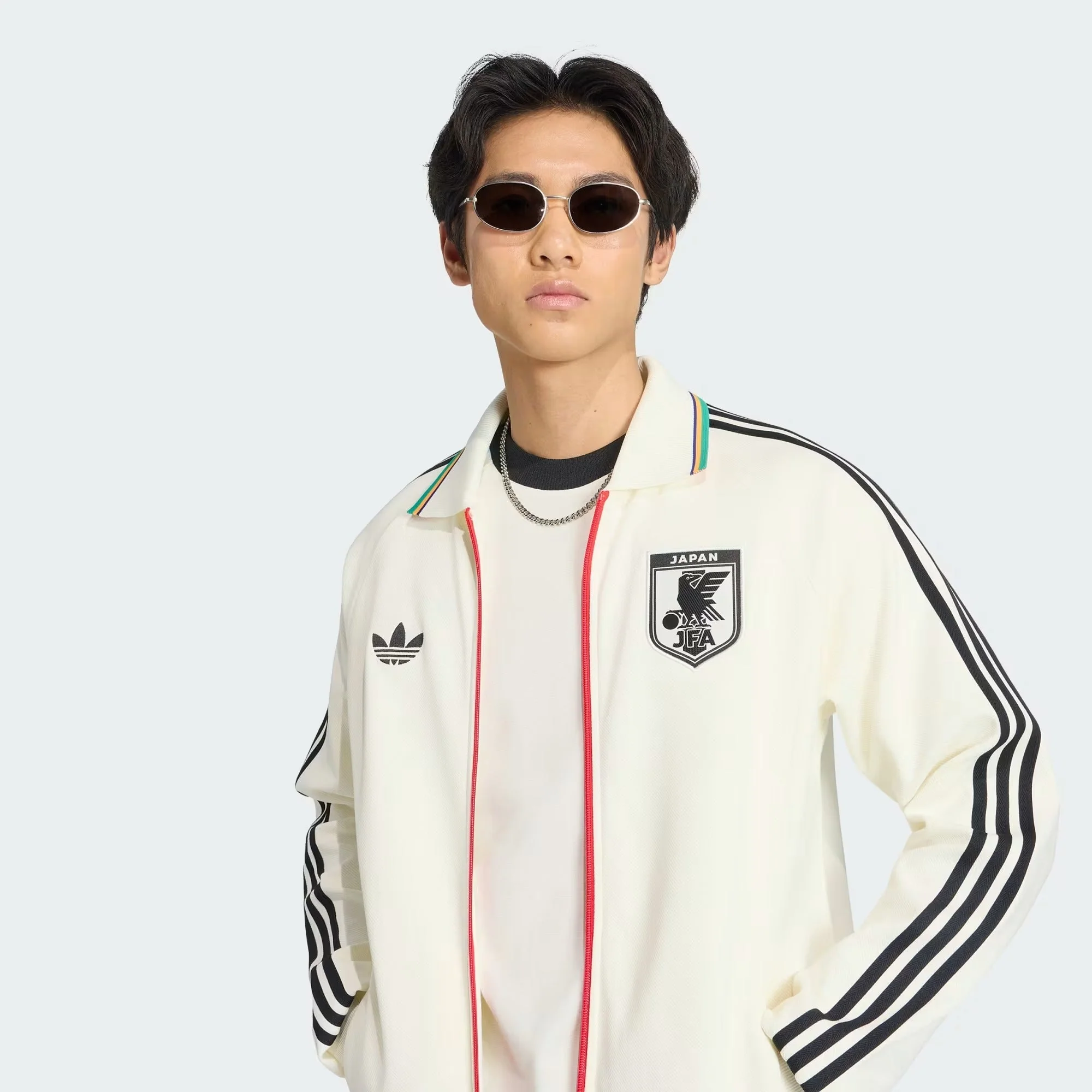 [ka1514] Mens Adidas Jfa Japan Away Anthem Jacket - Owhite - Image 5
