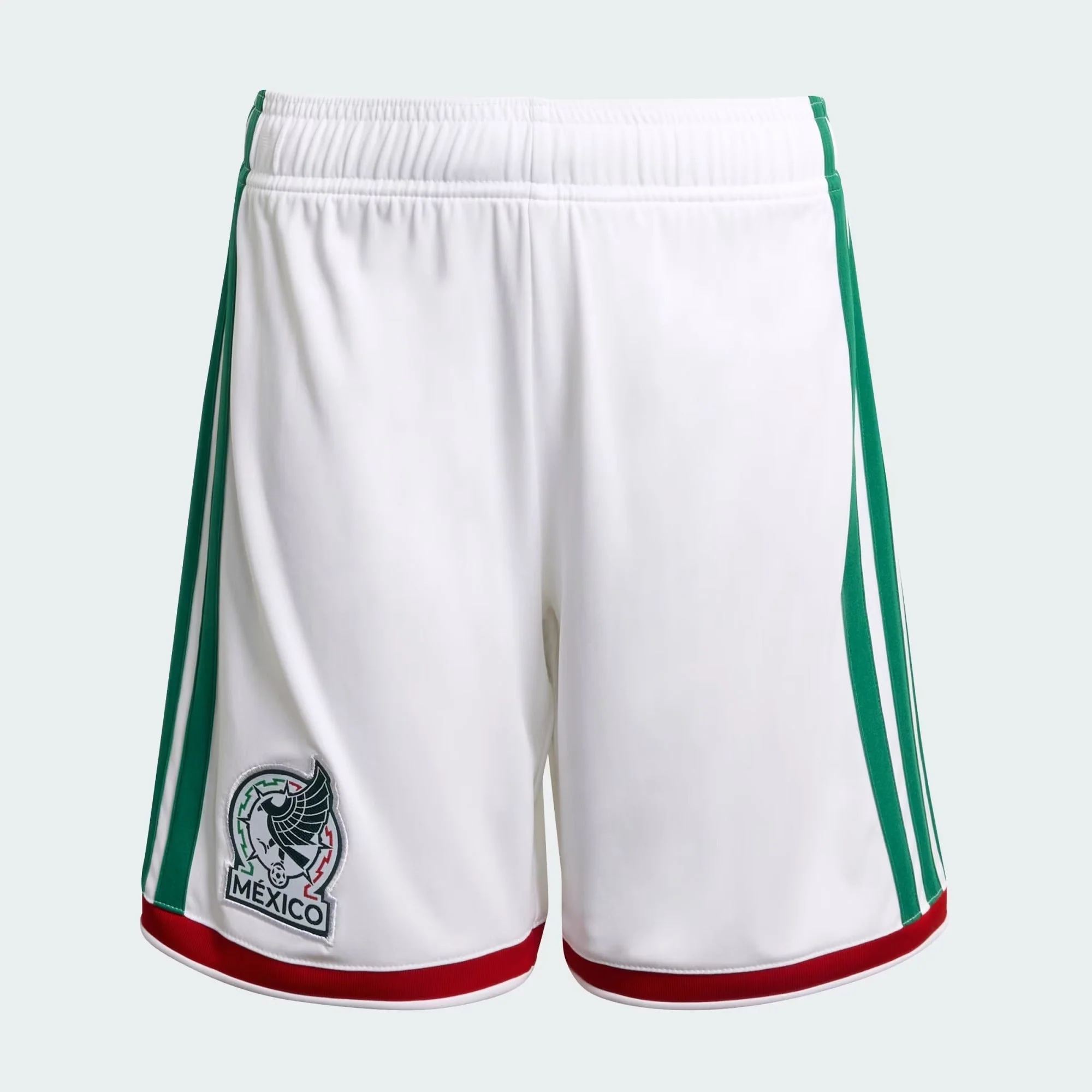 [KA6070] Youth Adidas Fmf Mexico 26 Home Shorts - White - Image 4