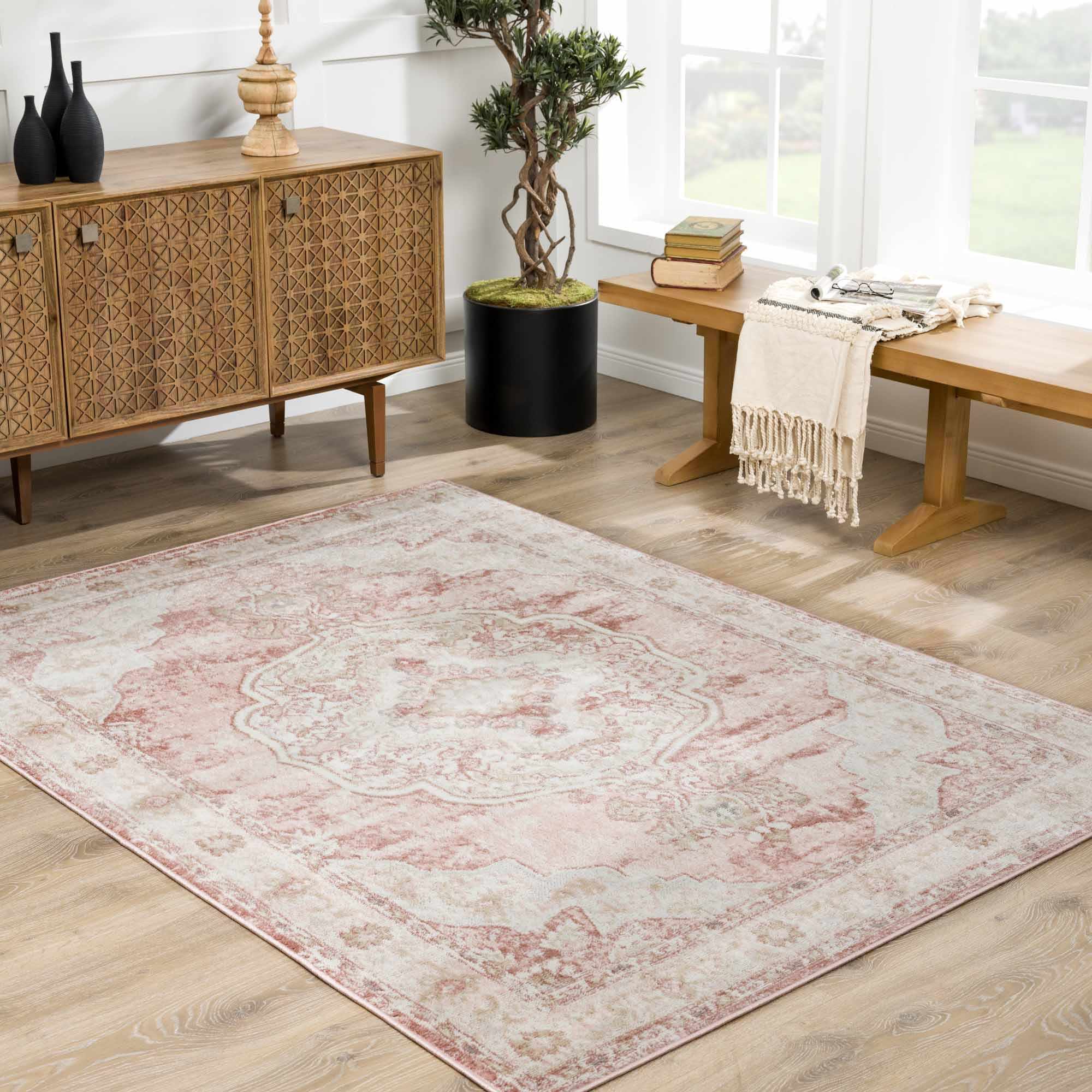Kandos Blush & Light Pink Area Rug - Image 14
