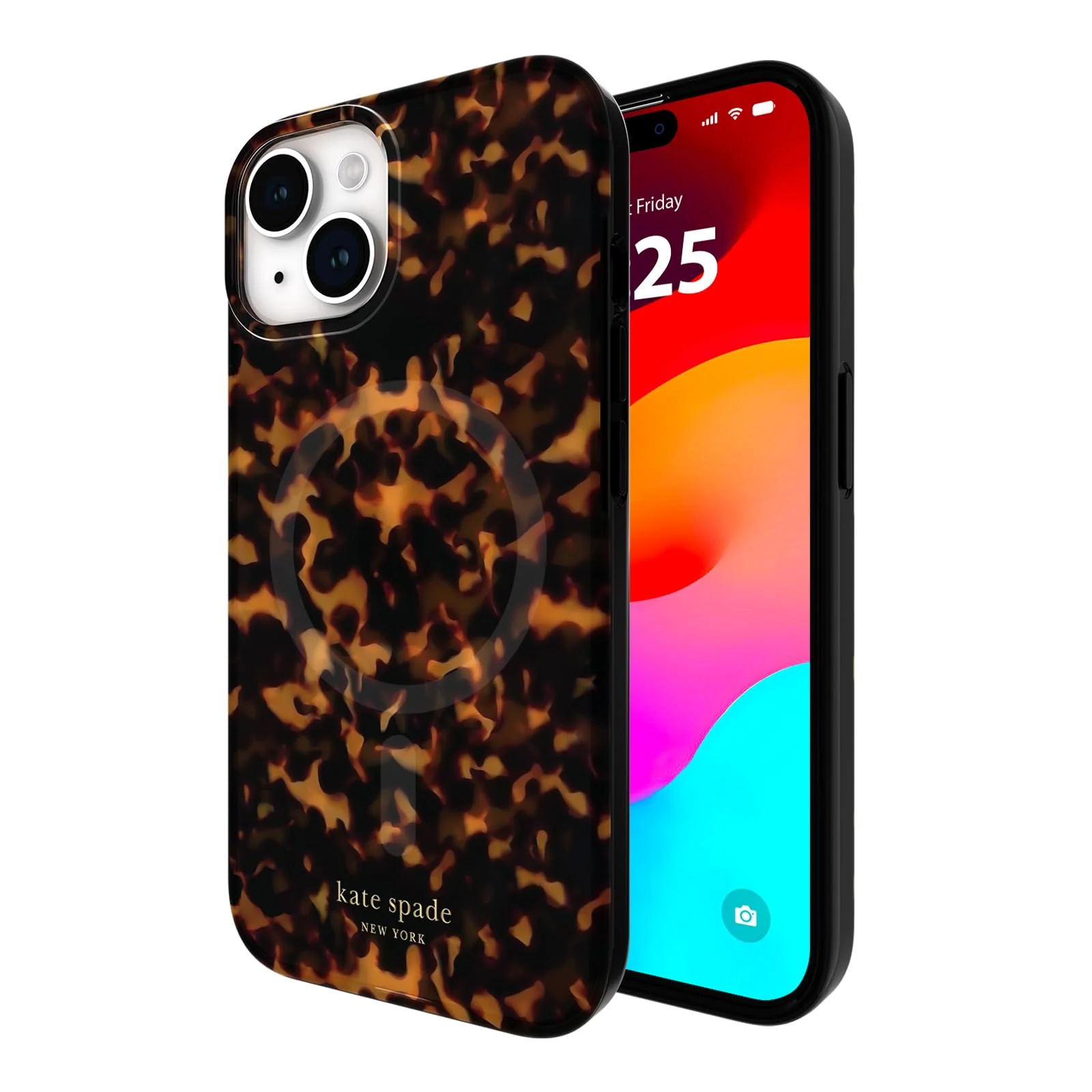 kate spade new york iPhone 15 Case / 14/13 Compatible with MagSafe - Tortoiseshell