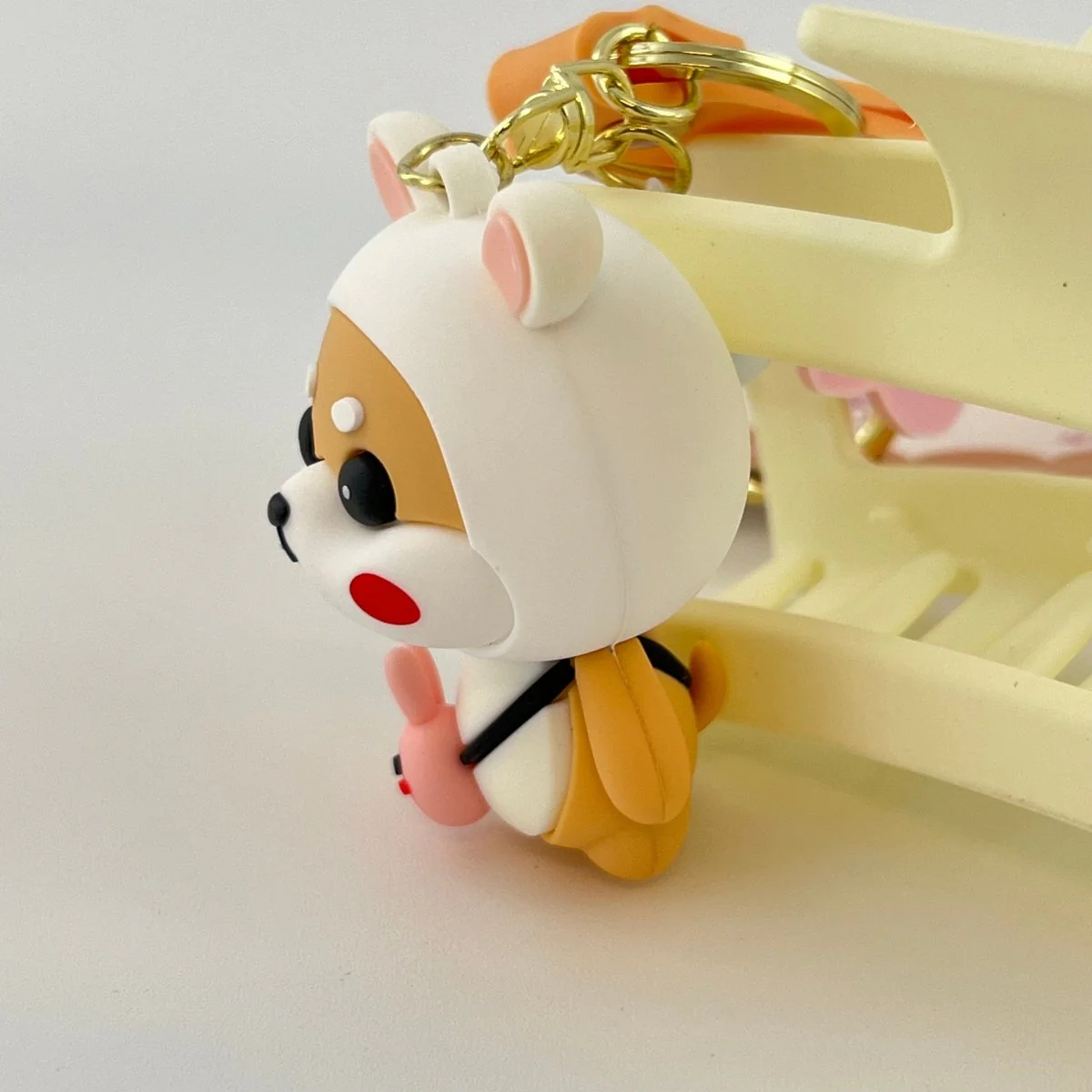 Kawaii Bunny Shiba Inu Keychain for Keys and Cute Gift Giving - Image 3
