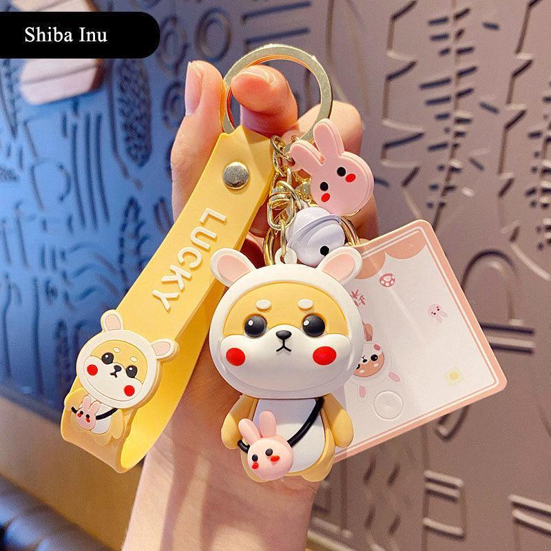 Kawaii Bunny Shiba Inu Keychain for Keys and Cute Gift Giving - Image 8