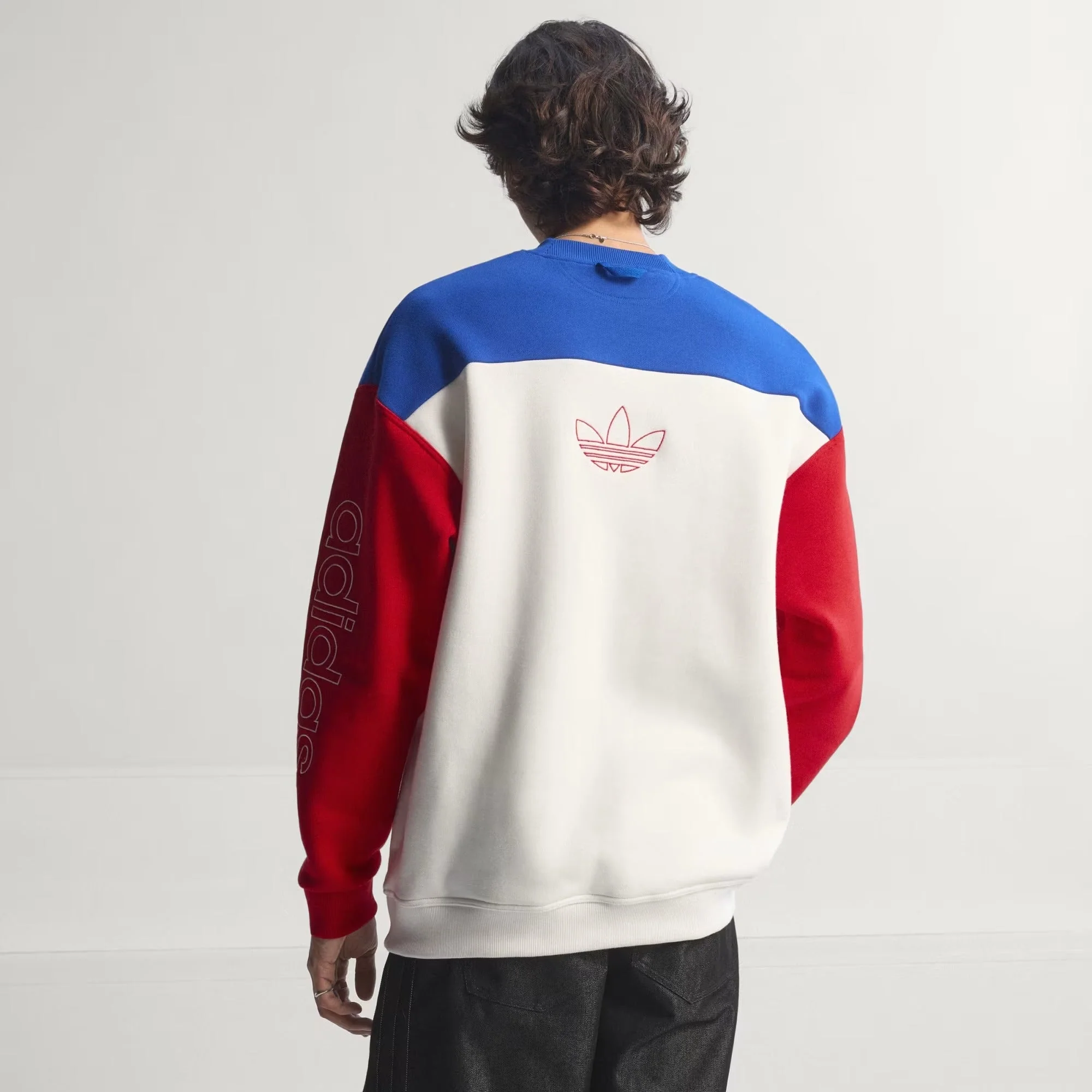 [kd1156] Mens Adidas Usa 94 Graphic Sweatshirt - Royblu/clowhi - Image 3
