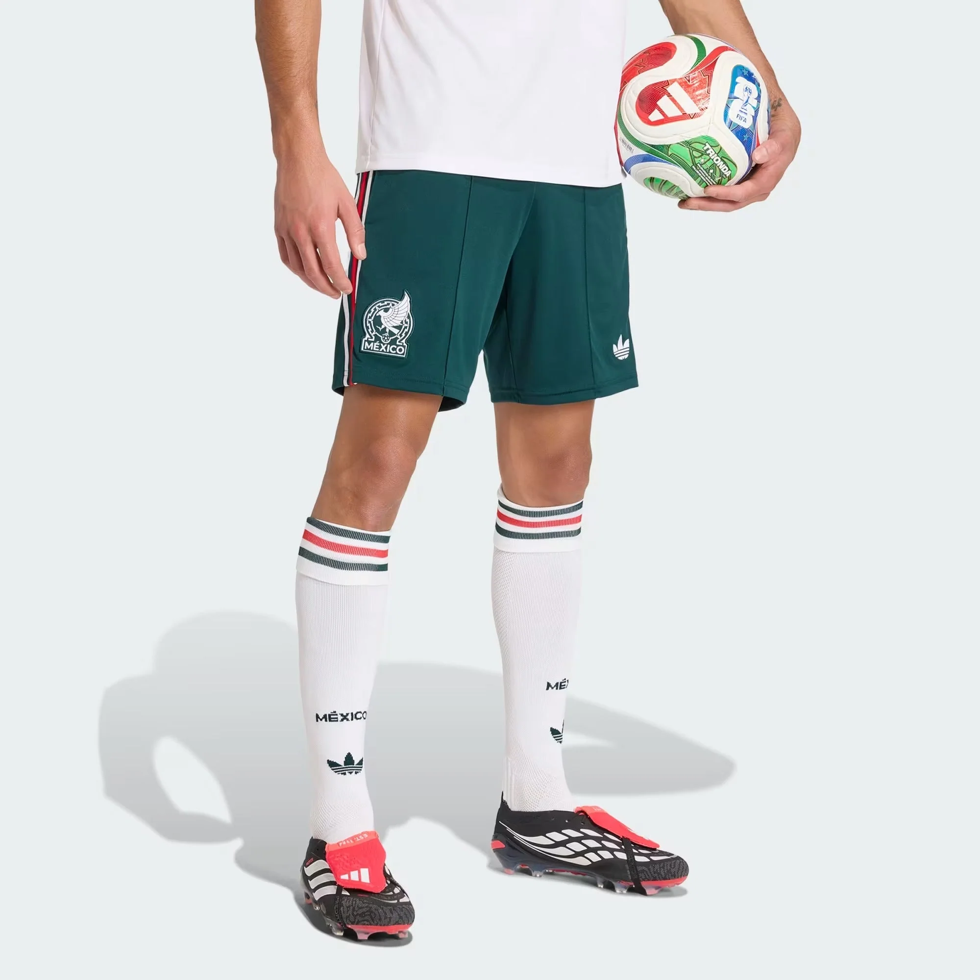 [kd1495] Mens Adidas Fmf Mexico 26 Away Shorts - Aurivy - Image 2