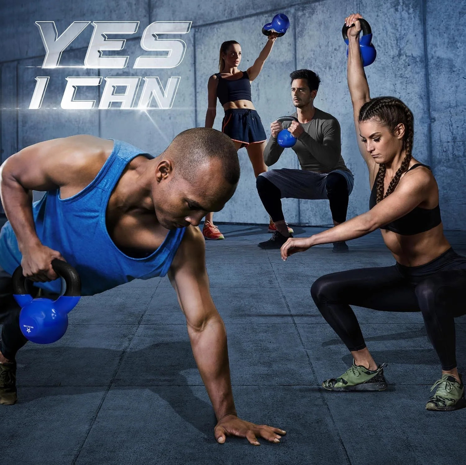 Kettlebell, 5-100 LB Vinyl Coated Cast Iron Strength Training Kettlebells for Home Gym Exercises, Fitness, Full Body Workout Equipment, Push Ups, and Grip Strength - Image 35