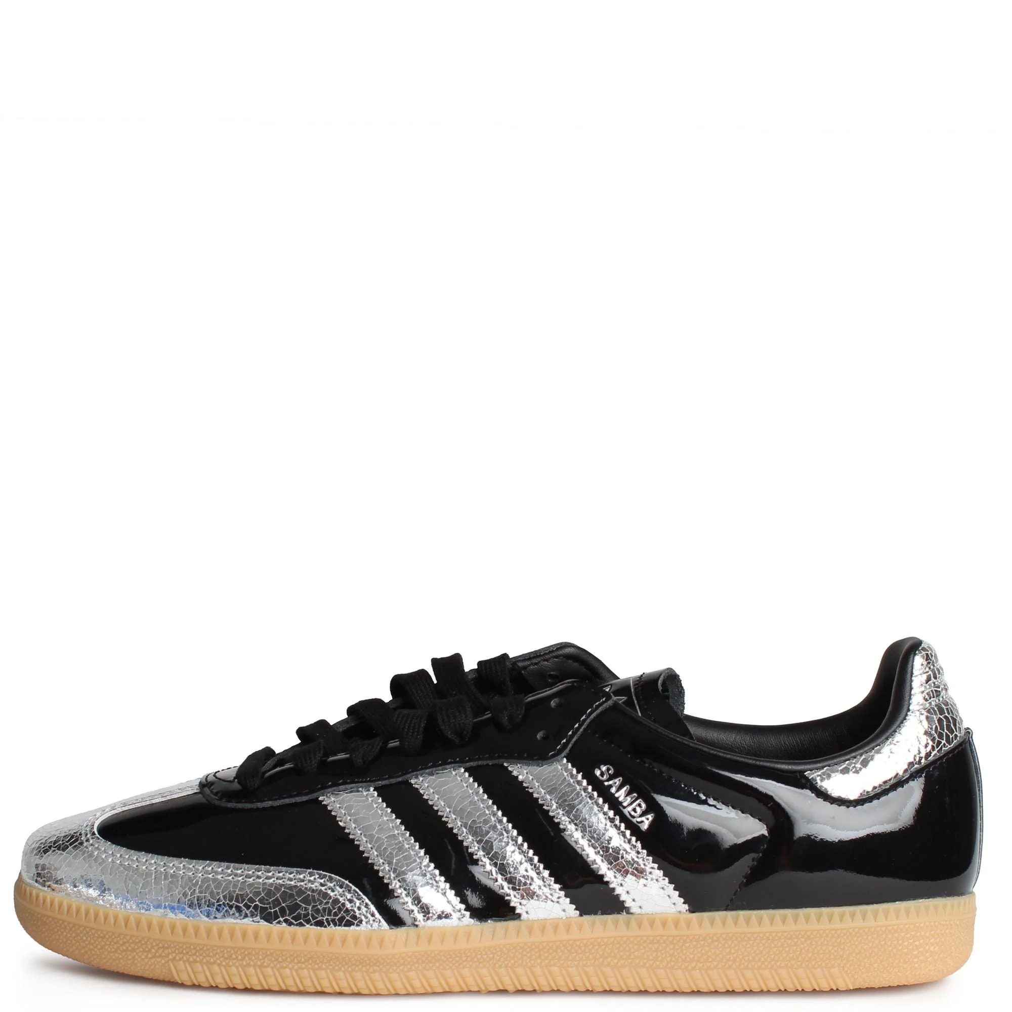 [KI0172] Mens adidas Samba OG 'Patent Black Silver Metallic' - Image 3