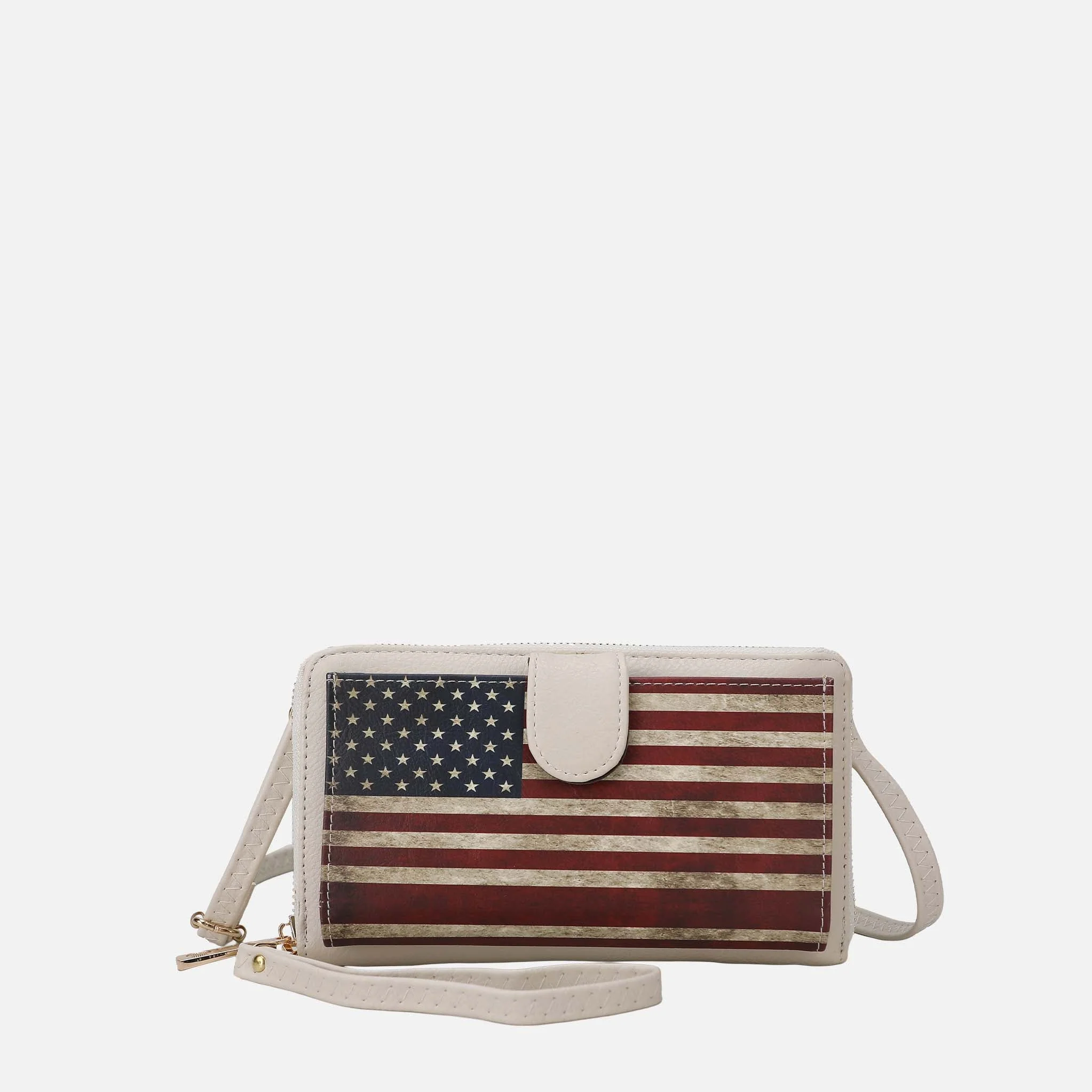 Kiara Printed Flag Phone Crossbody Bag - Image 10