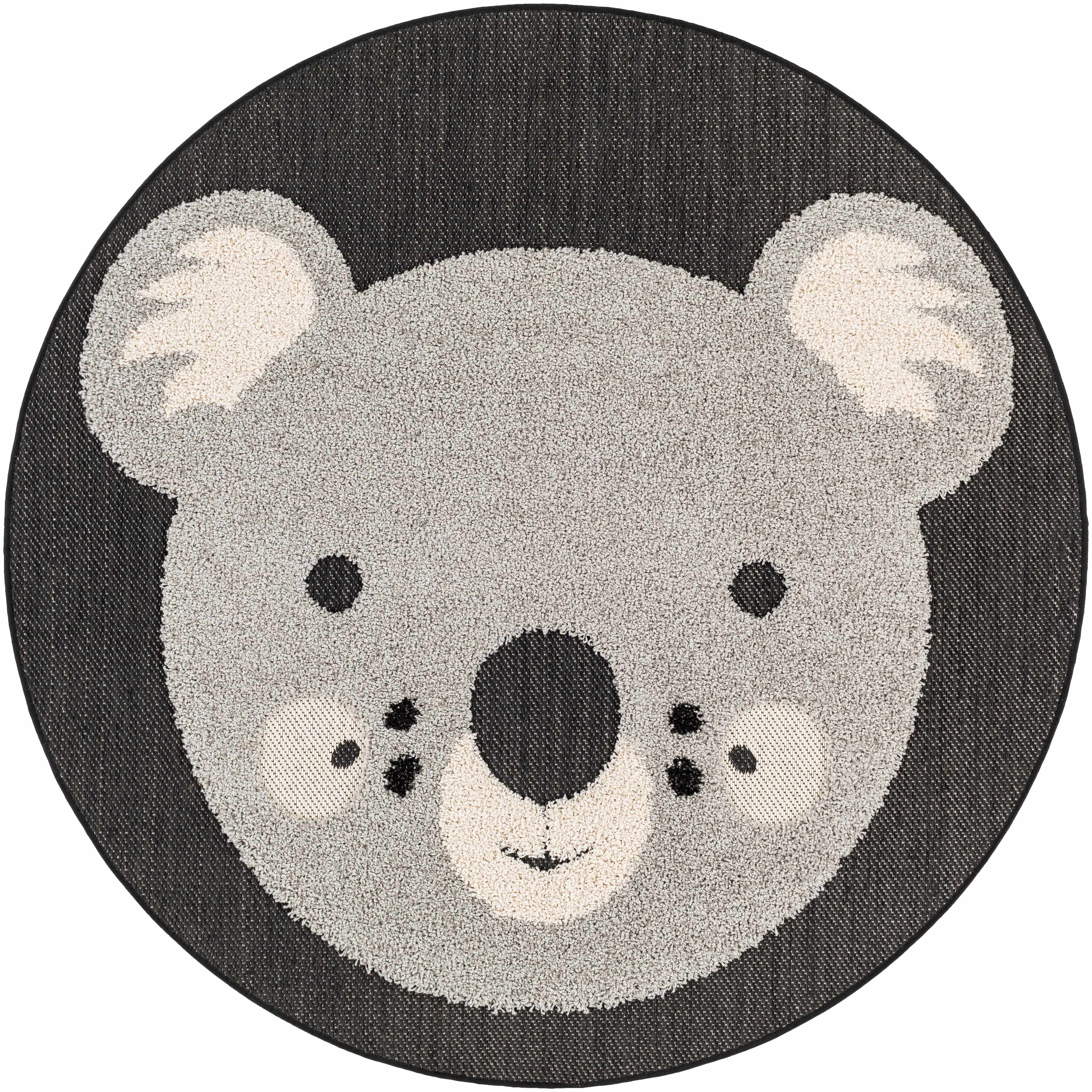 Kids Koala Animal Print Nursery Outdoor Area Rug - Clearance