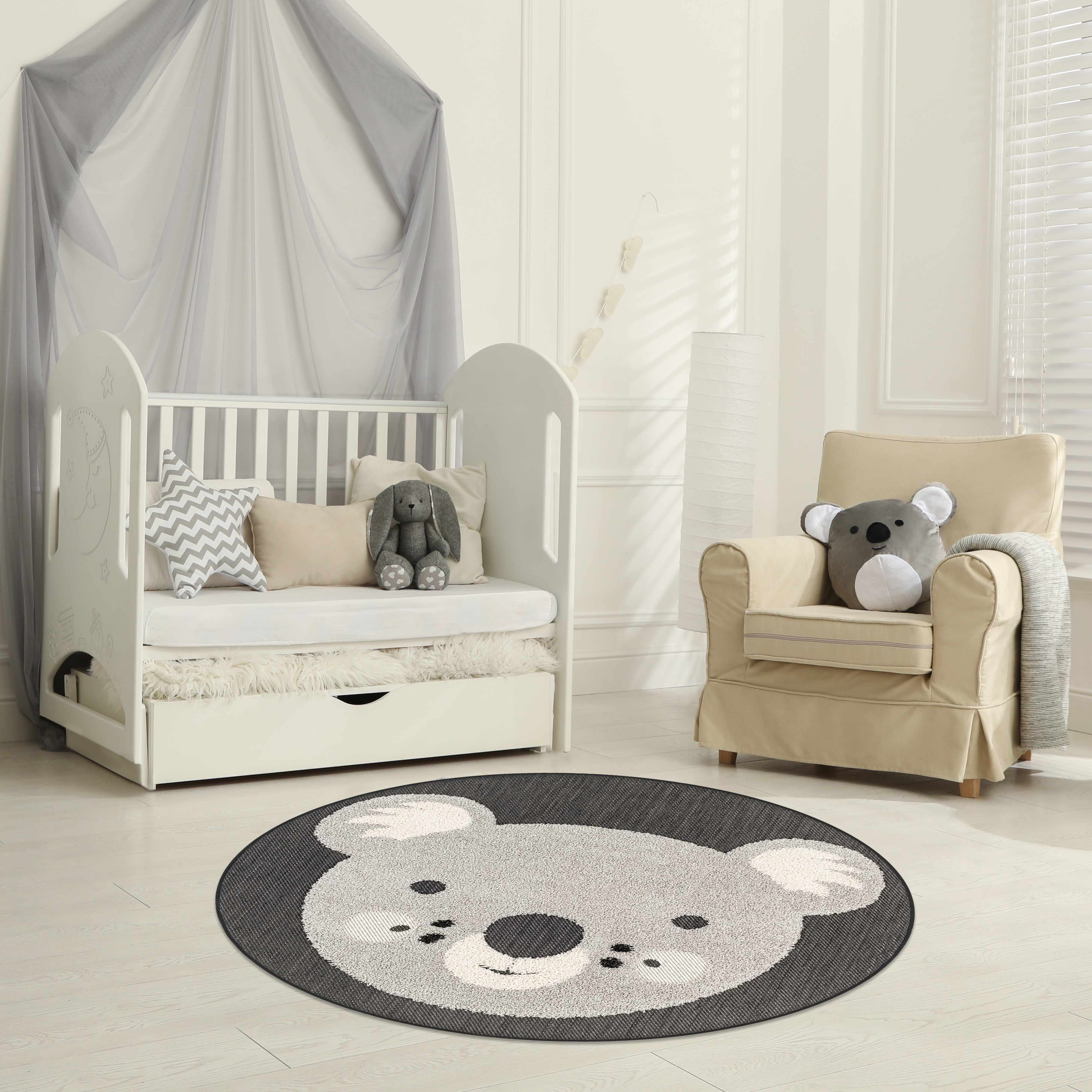 Kids Koala Animal Print Nursery Outdoor Area Rug - Clearance - Image 2