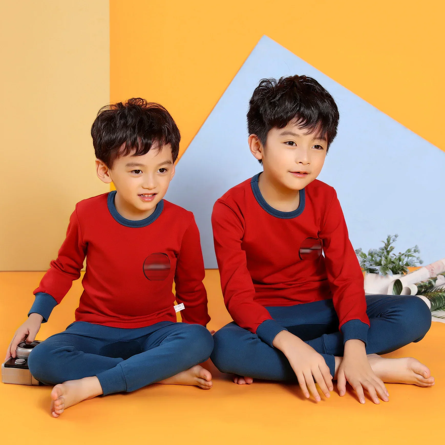 Kids Long Sleeve Cotton Pajama Set for Boys and Girls - Image 10
