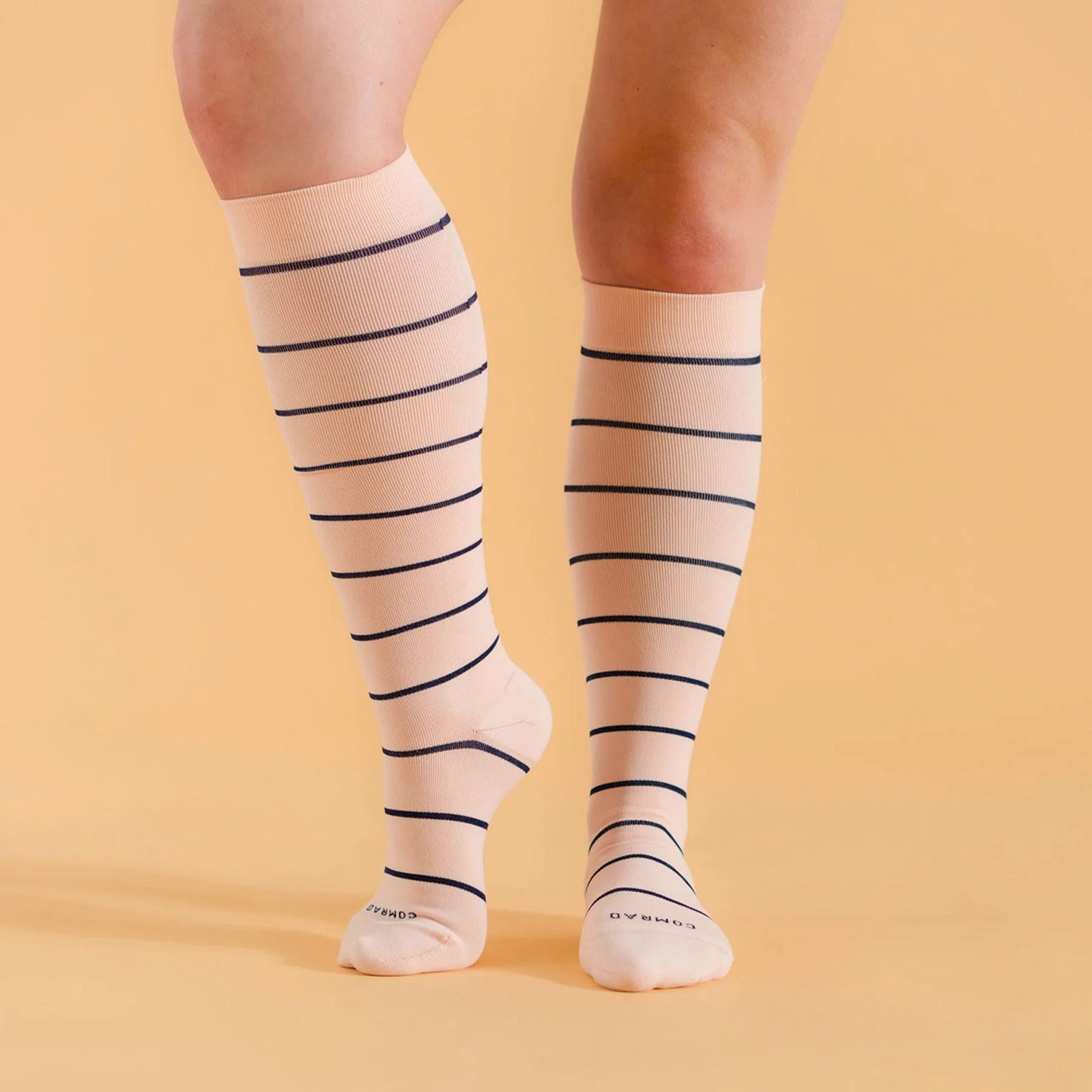 Knee-High Compression Socks – 3 Pack Stripes - Image 2