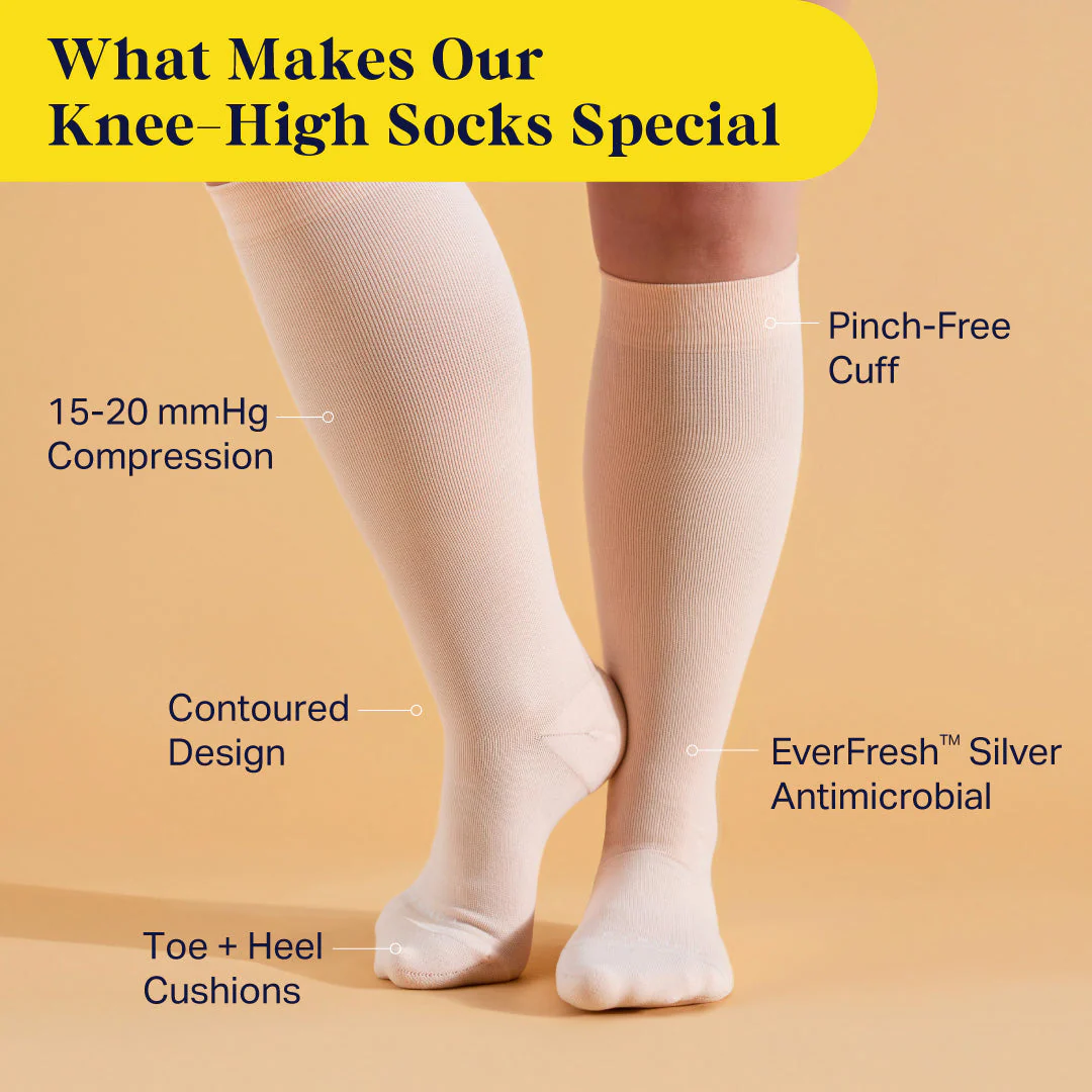 Knee-High Compression Socks - Solid - Image 3
