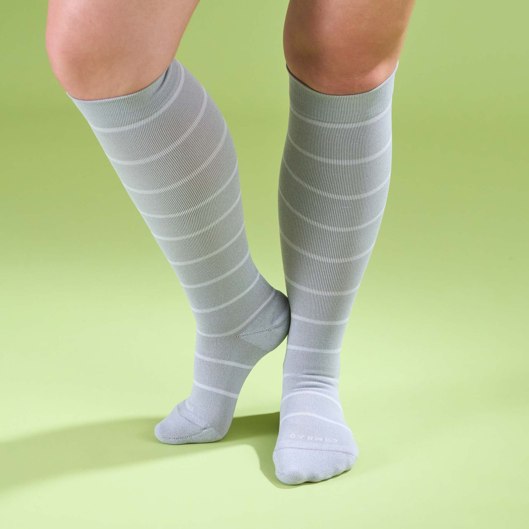 Knee-High Compression Socks - Stripes - Image 2