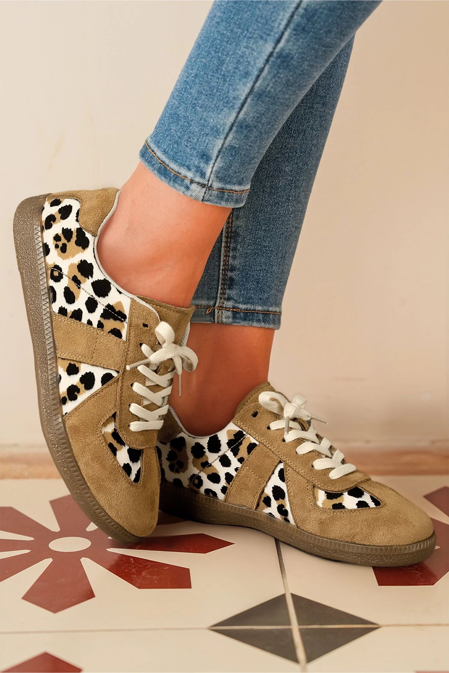 Threaded Pear Kyla Lace Up Flat Shoes - Image 5
