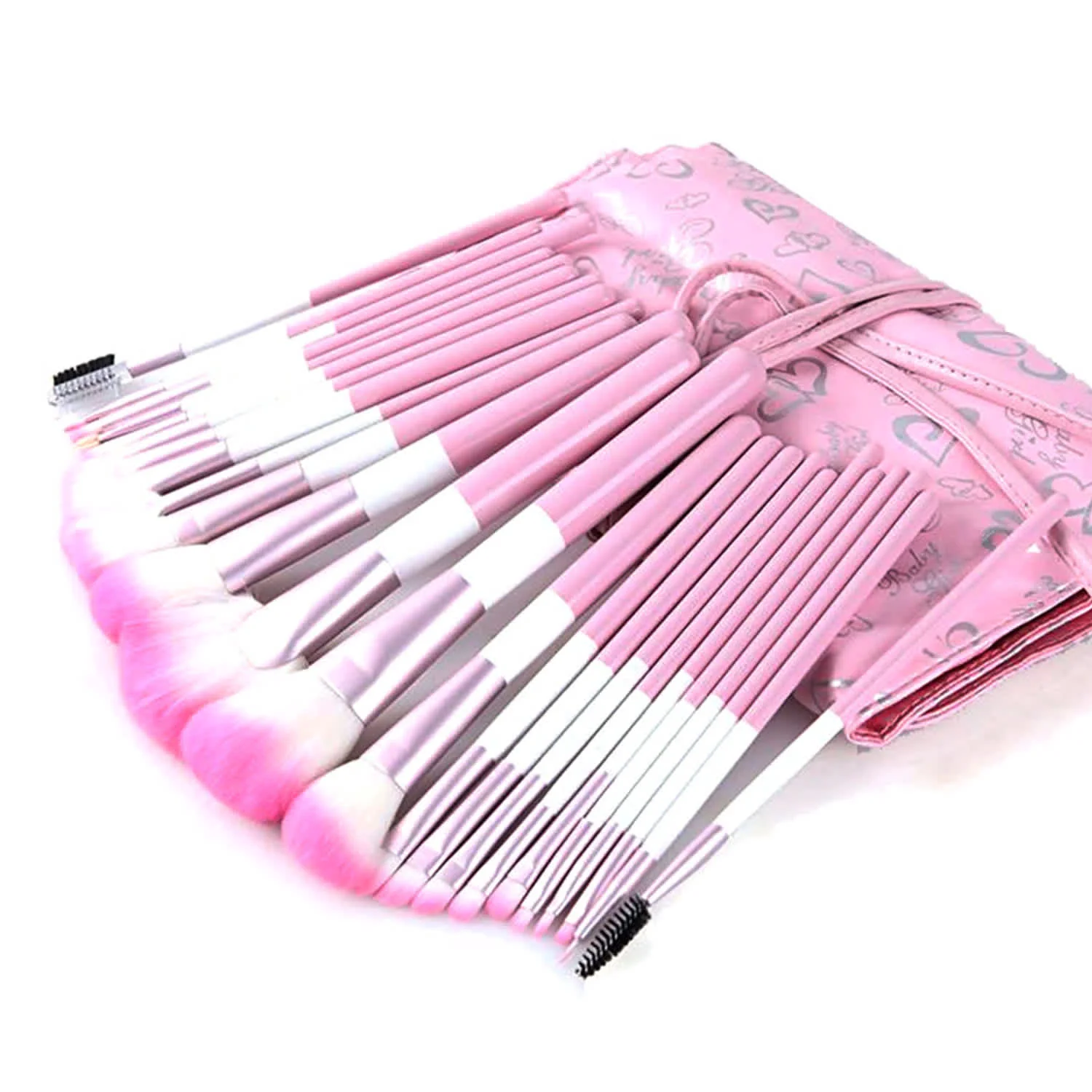 La Sante 24-Piece : Professional Makeup Brush Set With Carrying Case