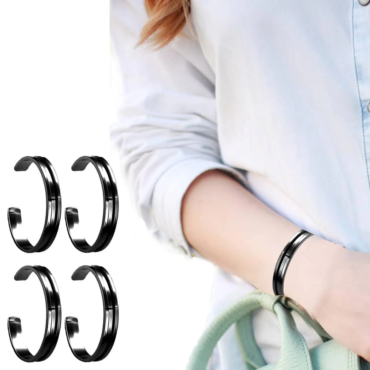 La Sante 4-Pack: Elastic Tie Hair Band Bangle