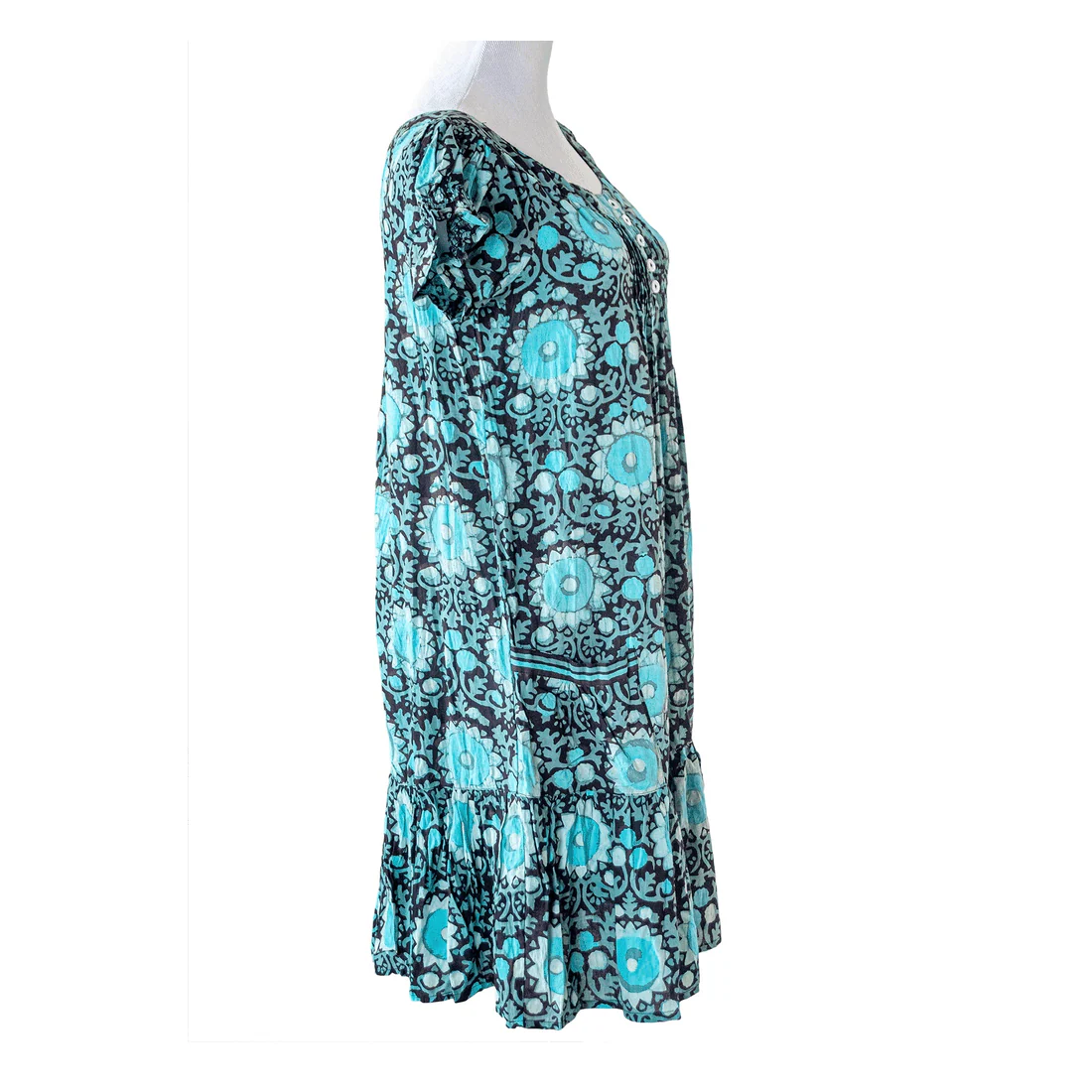 La Chic Women's Block Print Pocket Midi Dress - Image 4