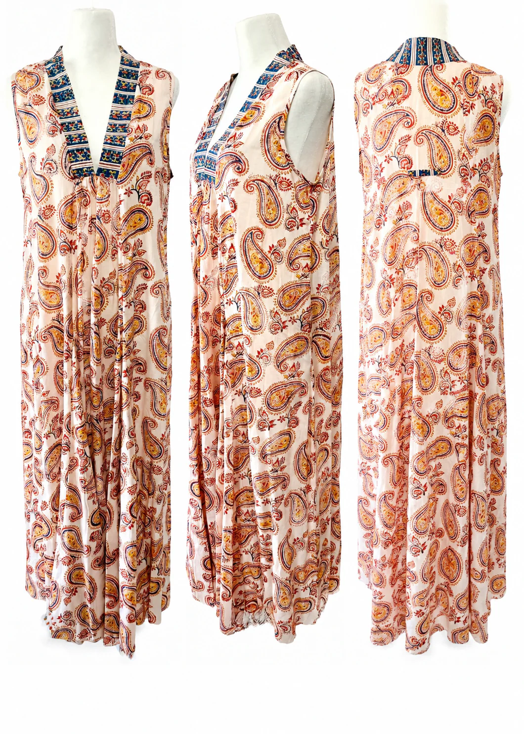 La Chic Women's Block Print Sleveless Maxi - Image 5